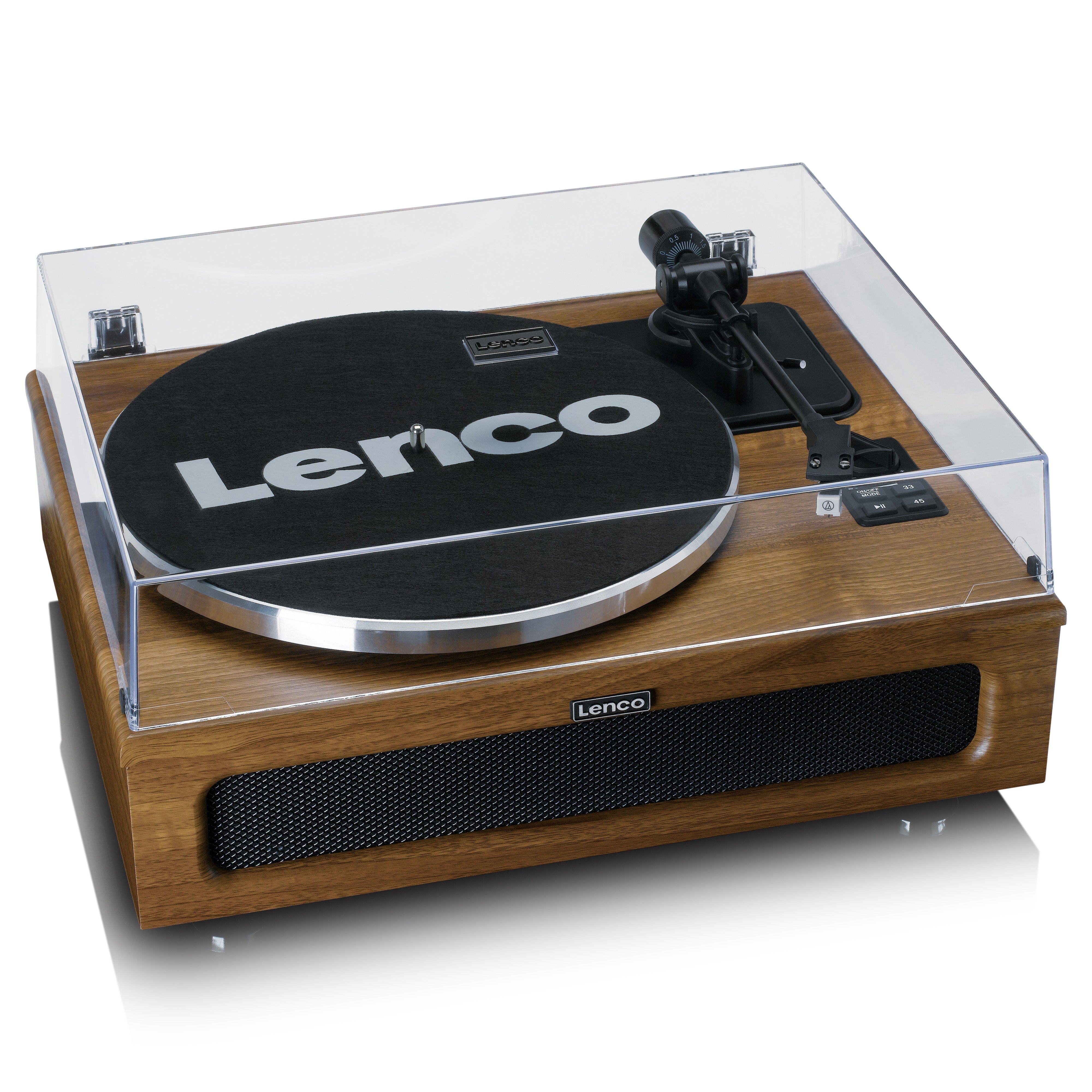 LENCO LS-410WA - Turntable with 4 built-in speakers - Wood - Refurbished