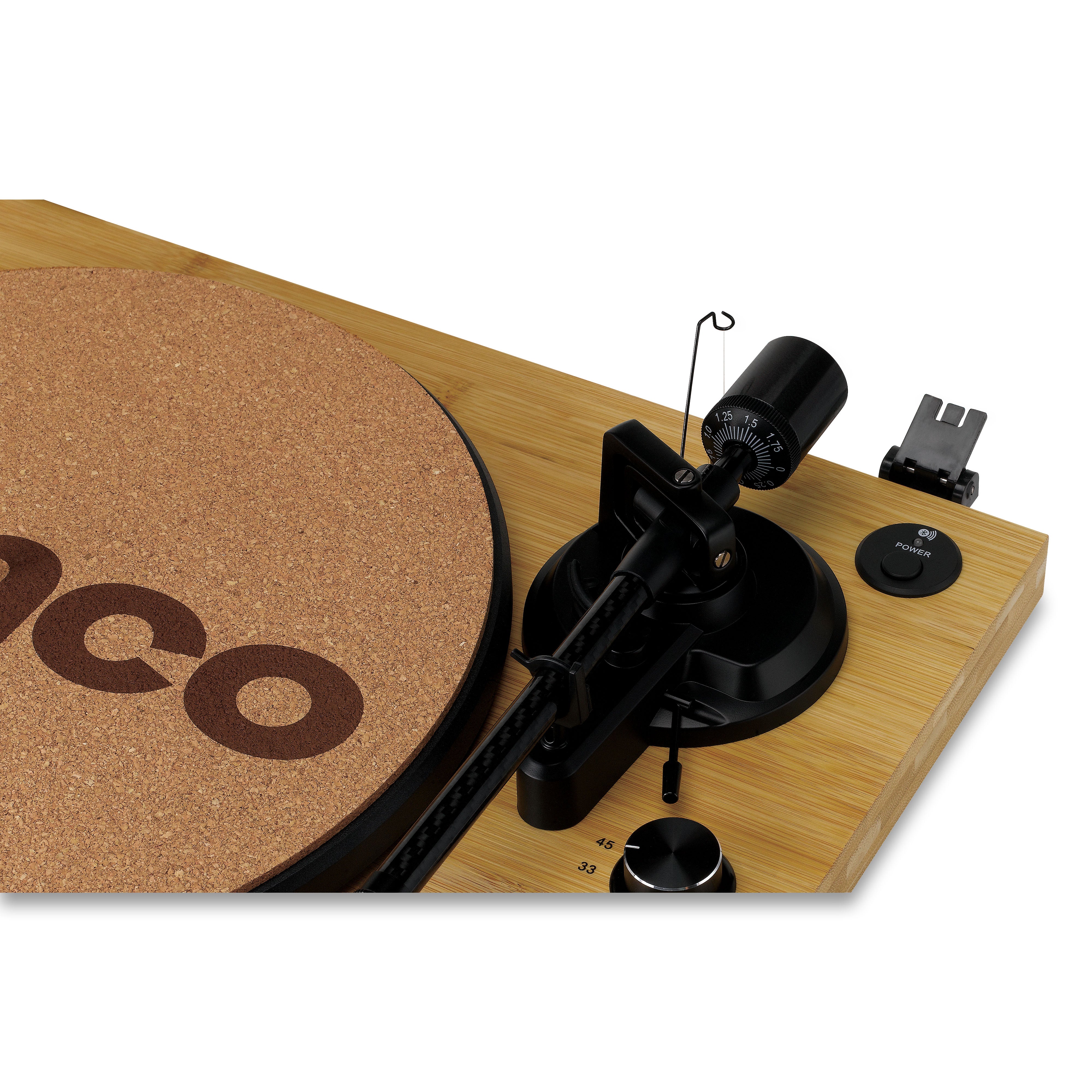 Lenco LBT-335BA - Turntable with Bluetooth® transmission, Bamboo