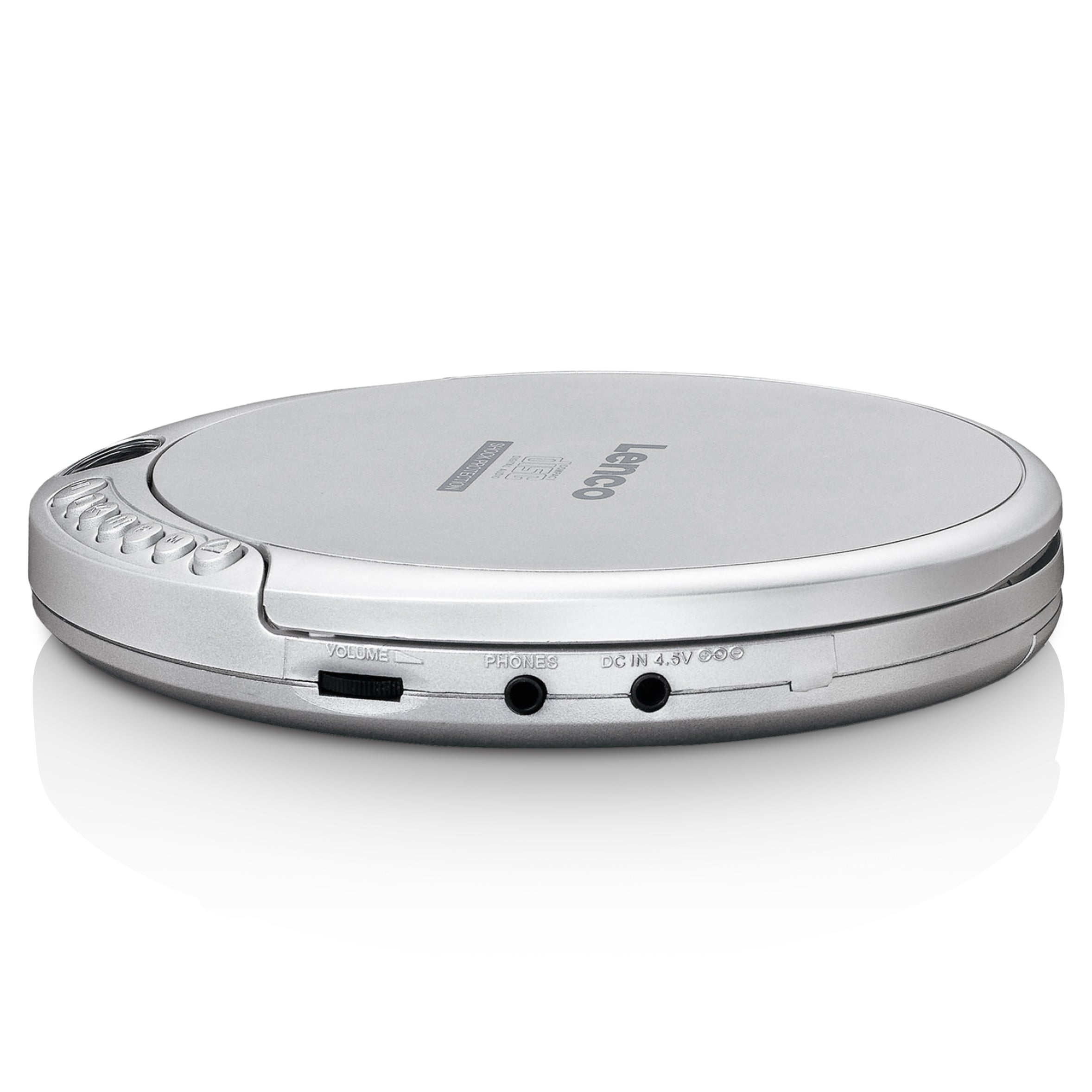 LENCO CD-201SI - Portable CD-player with anti-shock - Silver