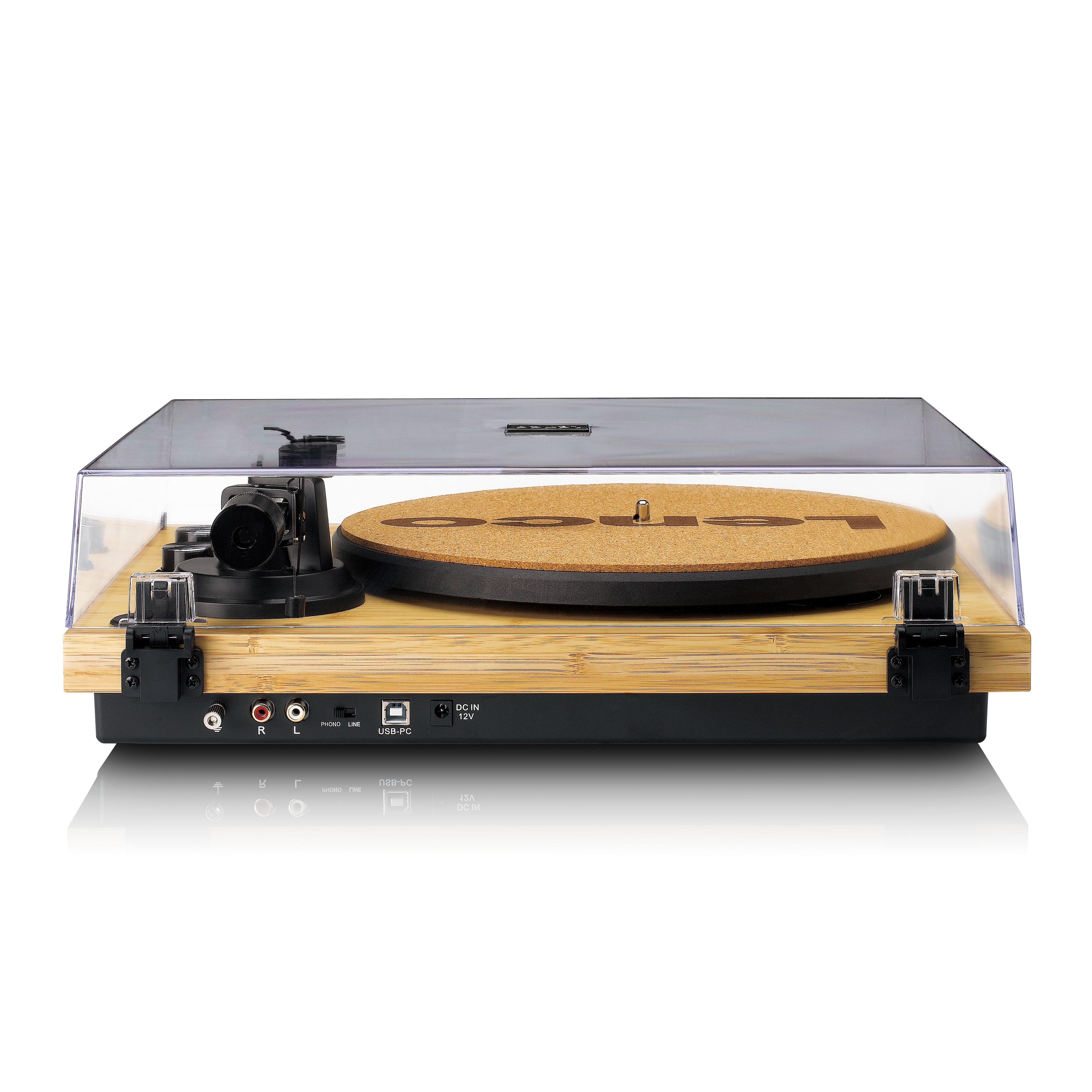 Lenco LBT-335BA - Turntable with Bluetooth® transmission, Bamboo