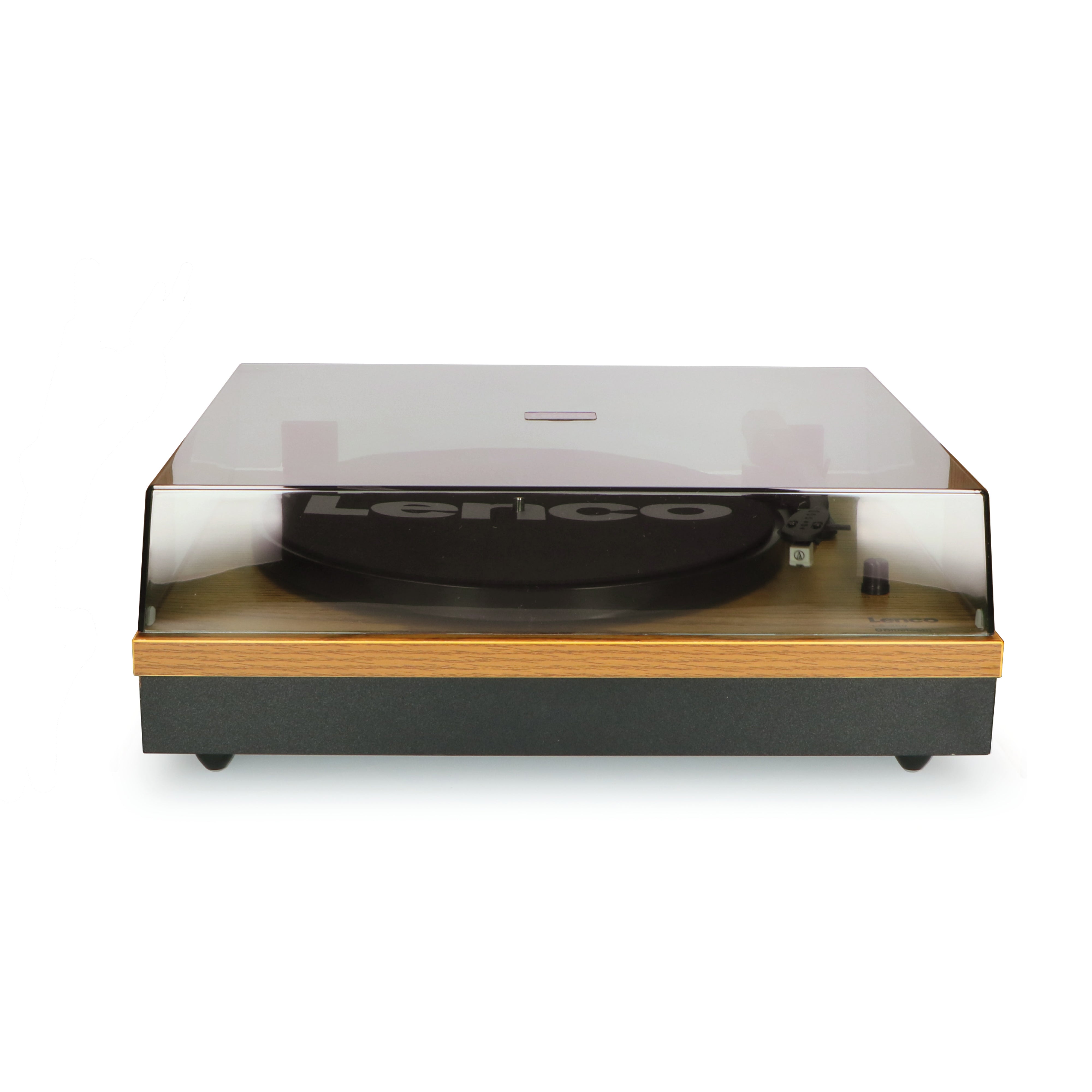 LENCO LS-300WD - Turntable with Bluetooth® and two separate speakers, wood