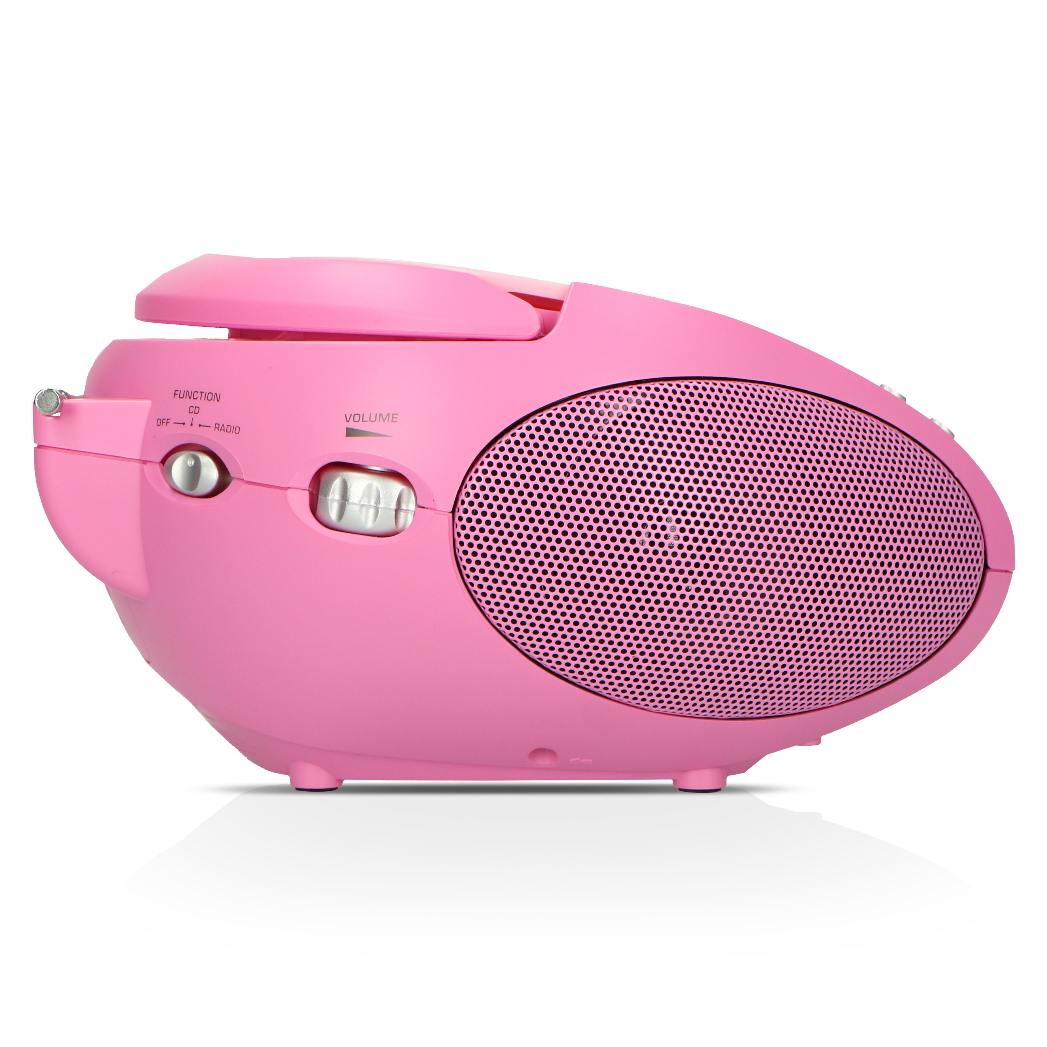 LENCO SCD-24 Pink - Portable stereo FM radio with CD player - Pink