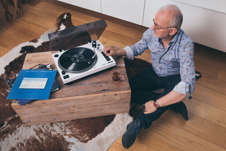 LENCO L-3810WH - Direct Drive turntable with USB - White
