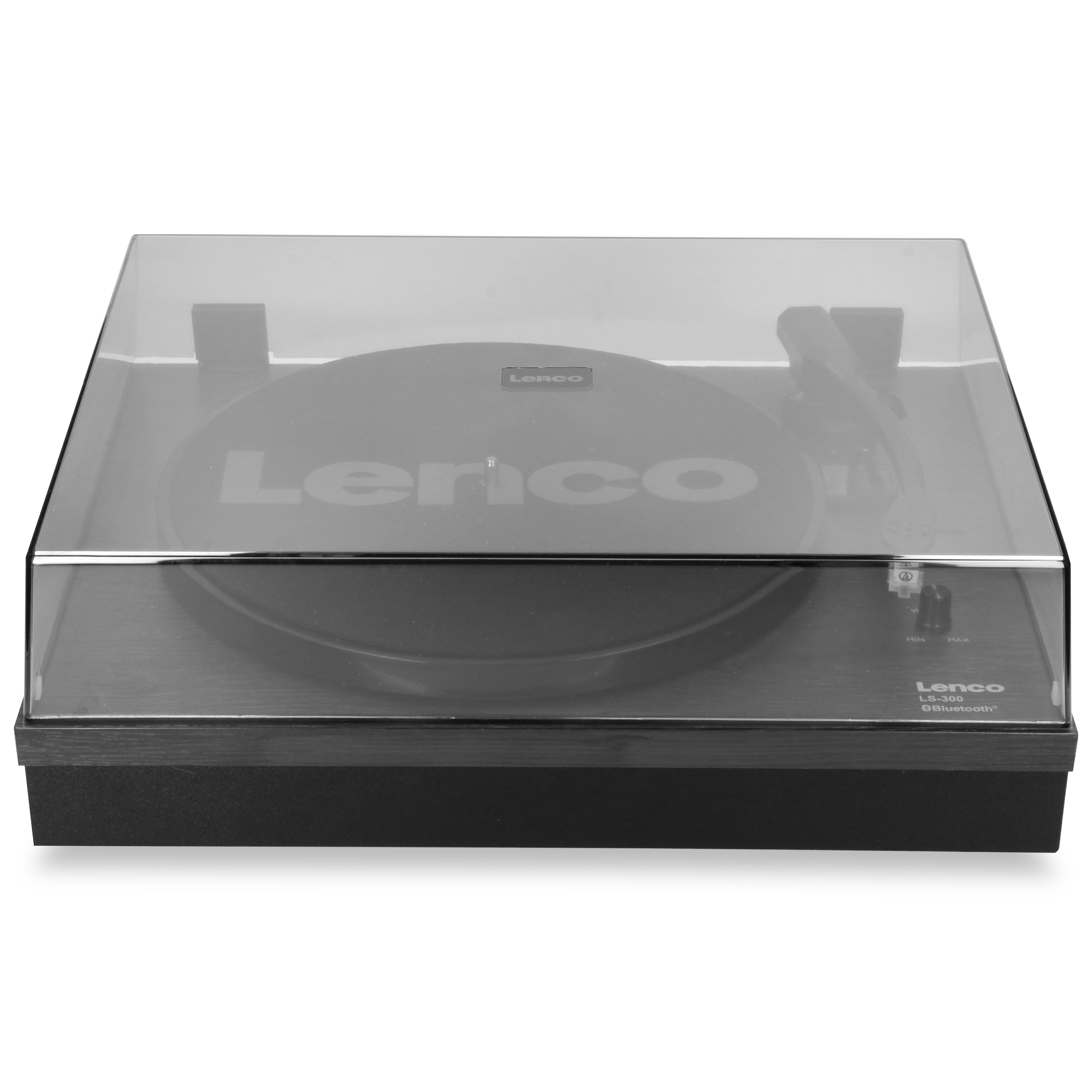 LENCO LS-300BK - Turntable with Bluetooth® and two separate speakers, black