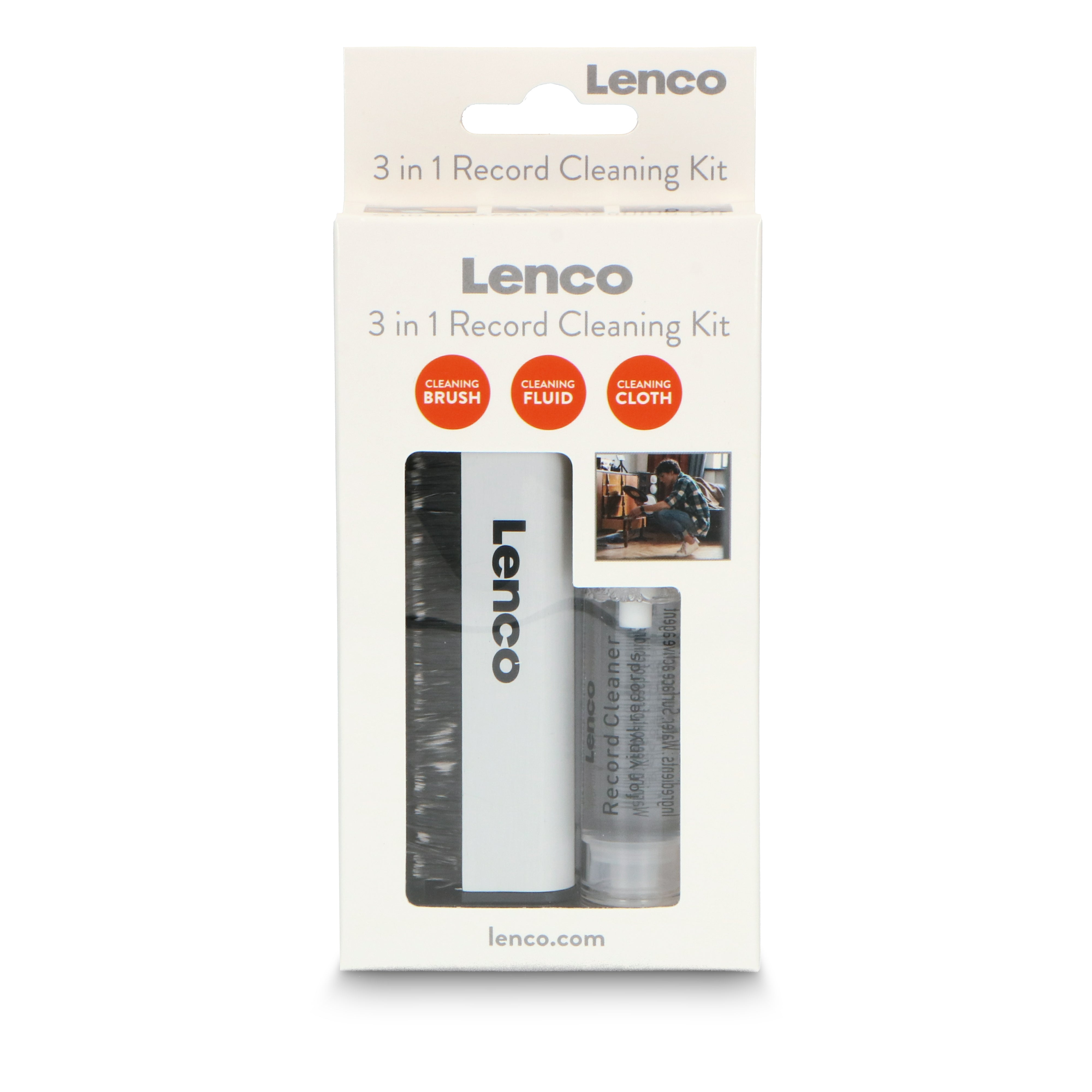 DRAFT LENCO TTA-3IN1 - Carbon fiber record cleaning brush - Refurbished