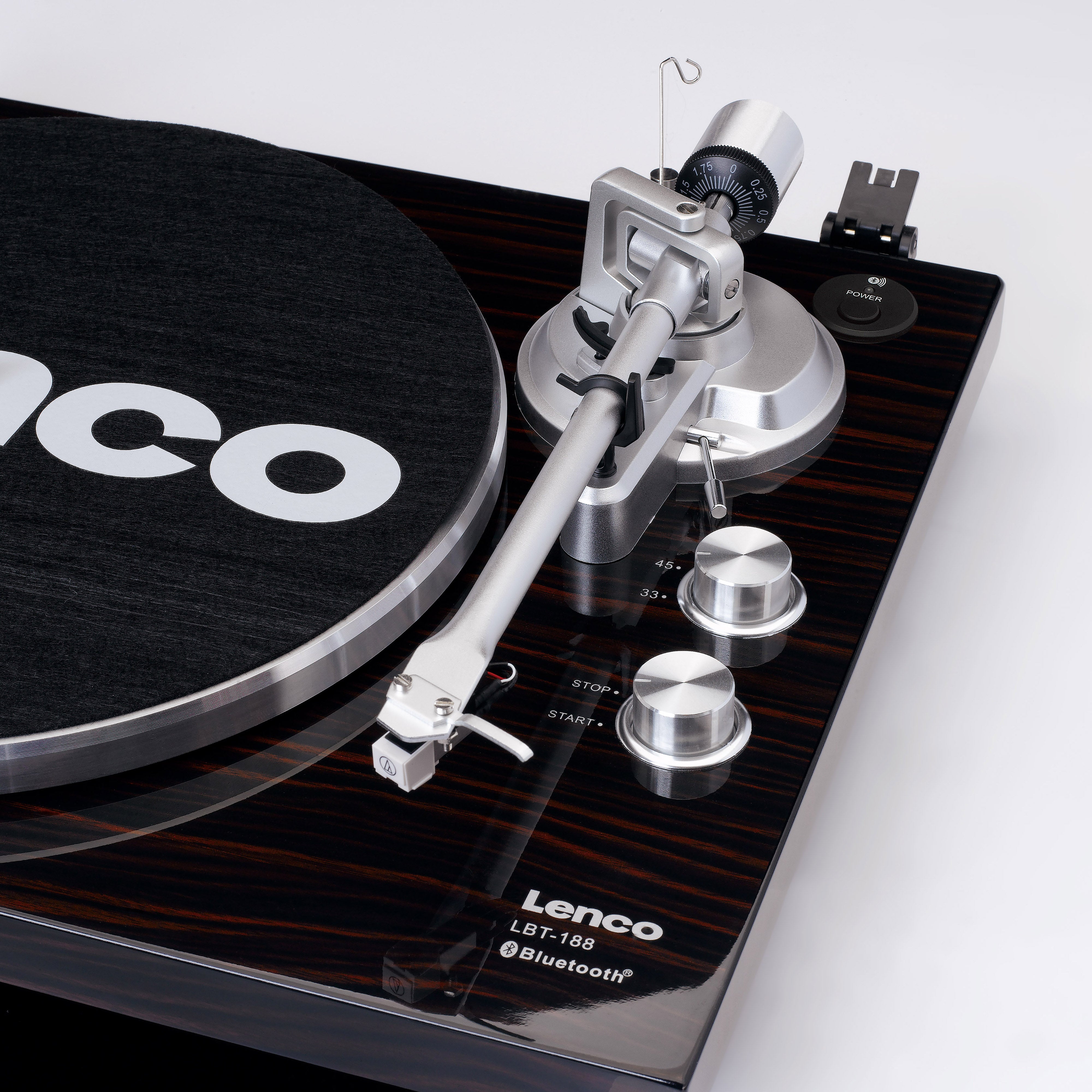 LENCO LBT-188WA - Turntable with Bluetooth® transmission, dark brown