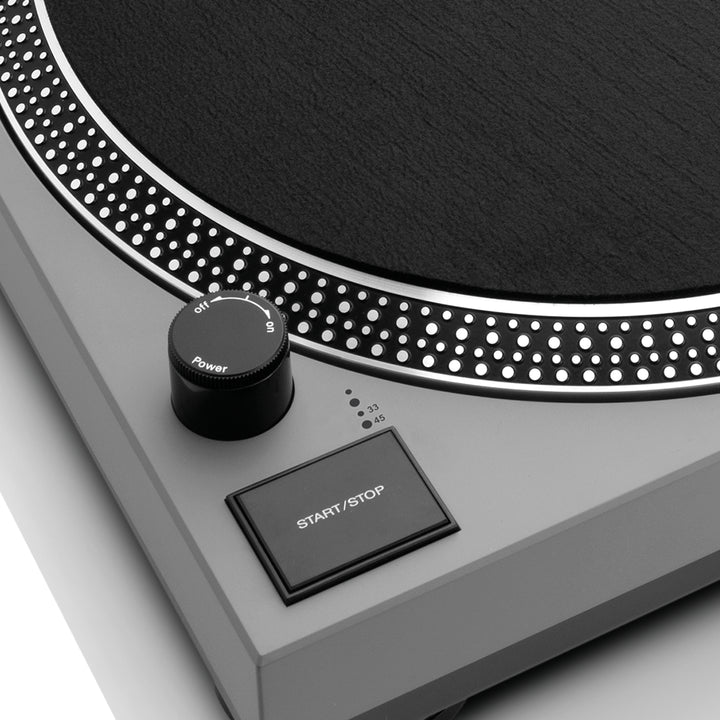 LENCO L-3810GY - Direct Drive turntable with USB - Grey