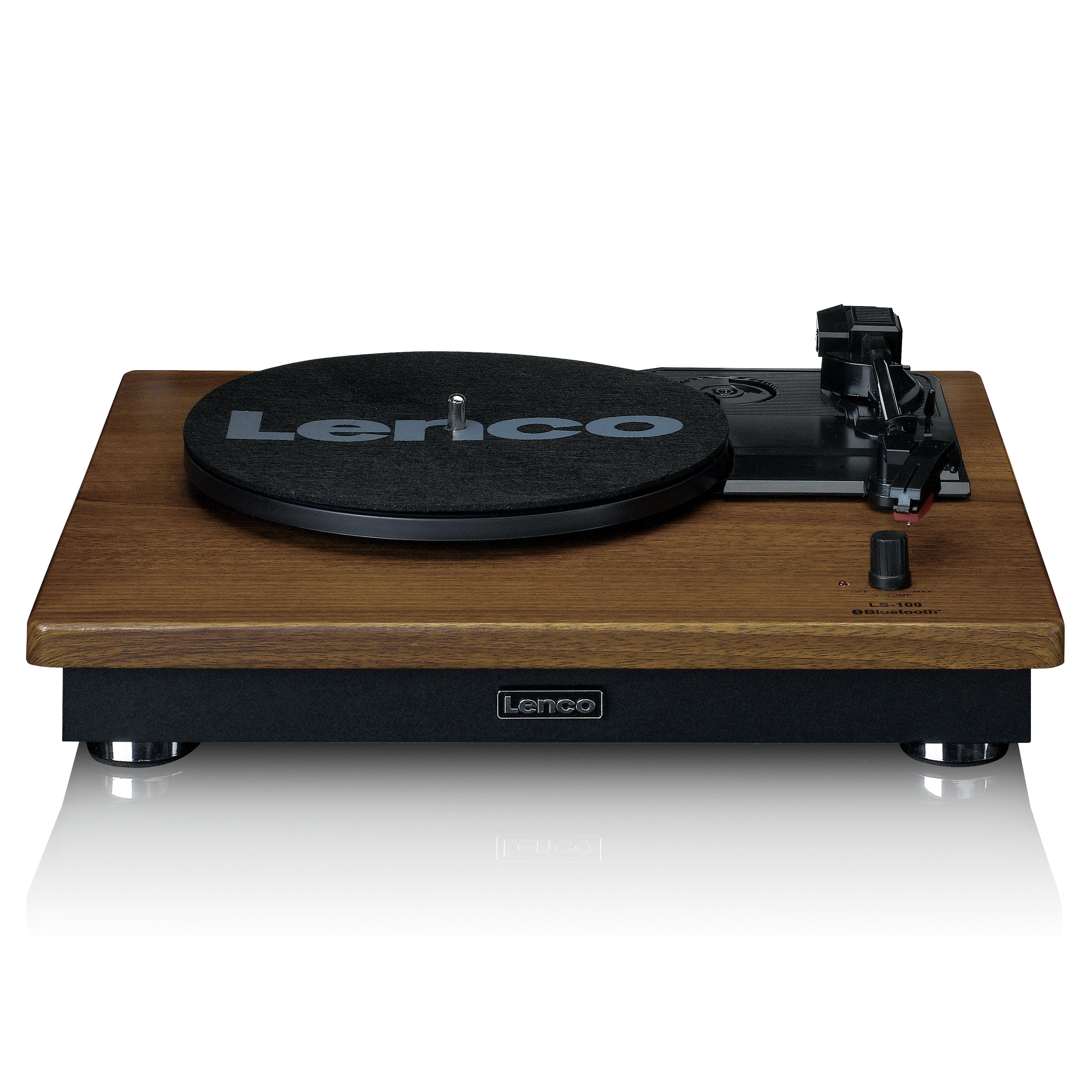 LENCO LS-100WD UK - Turntable with built-in speakers - Wood