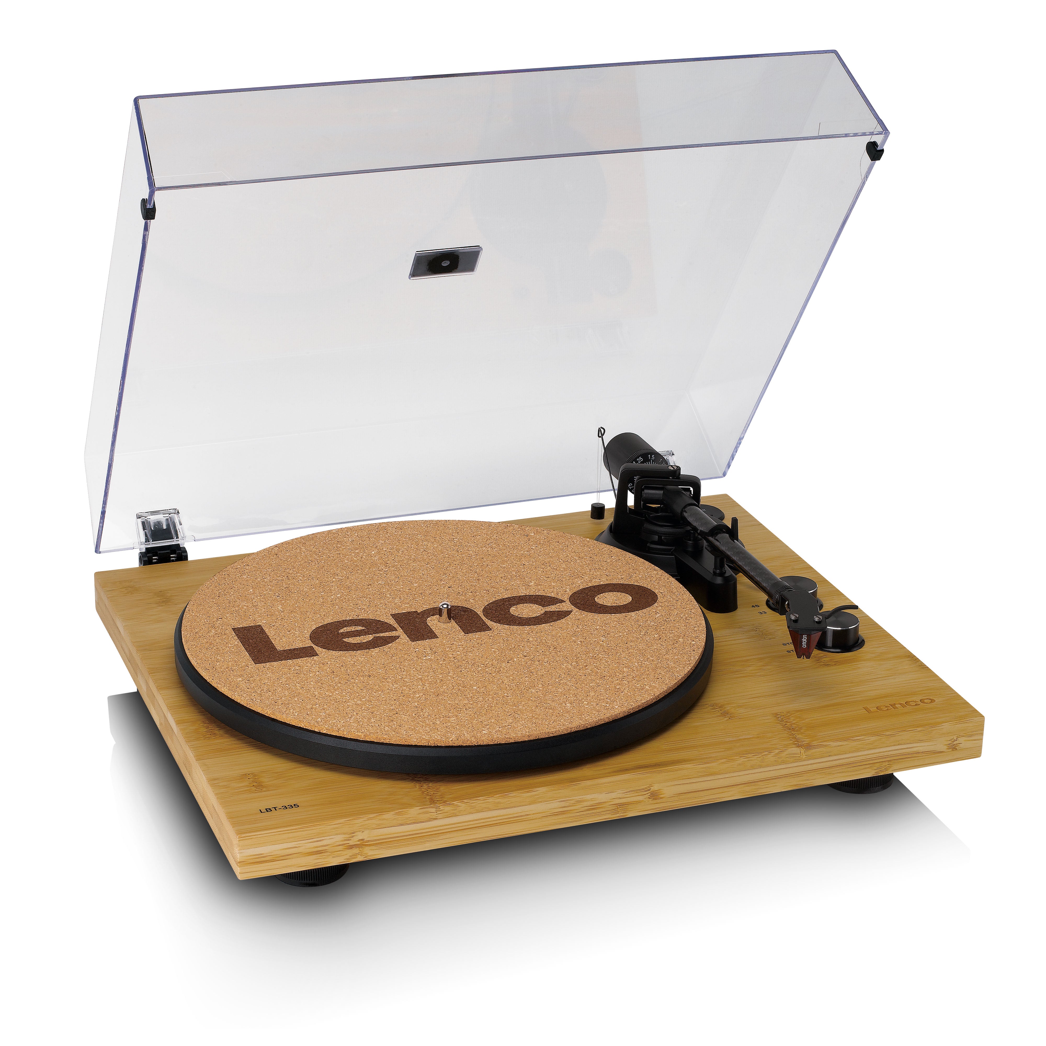 Lenco LBT-335BA - Turntable with Bluetooth® transmission, Bamboo