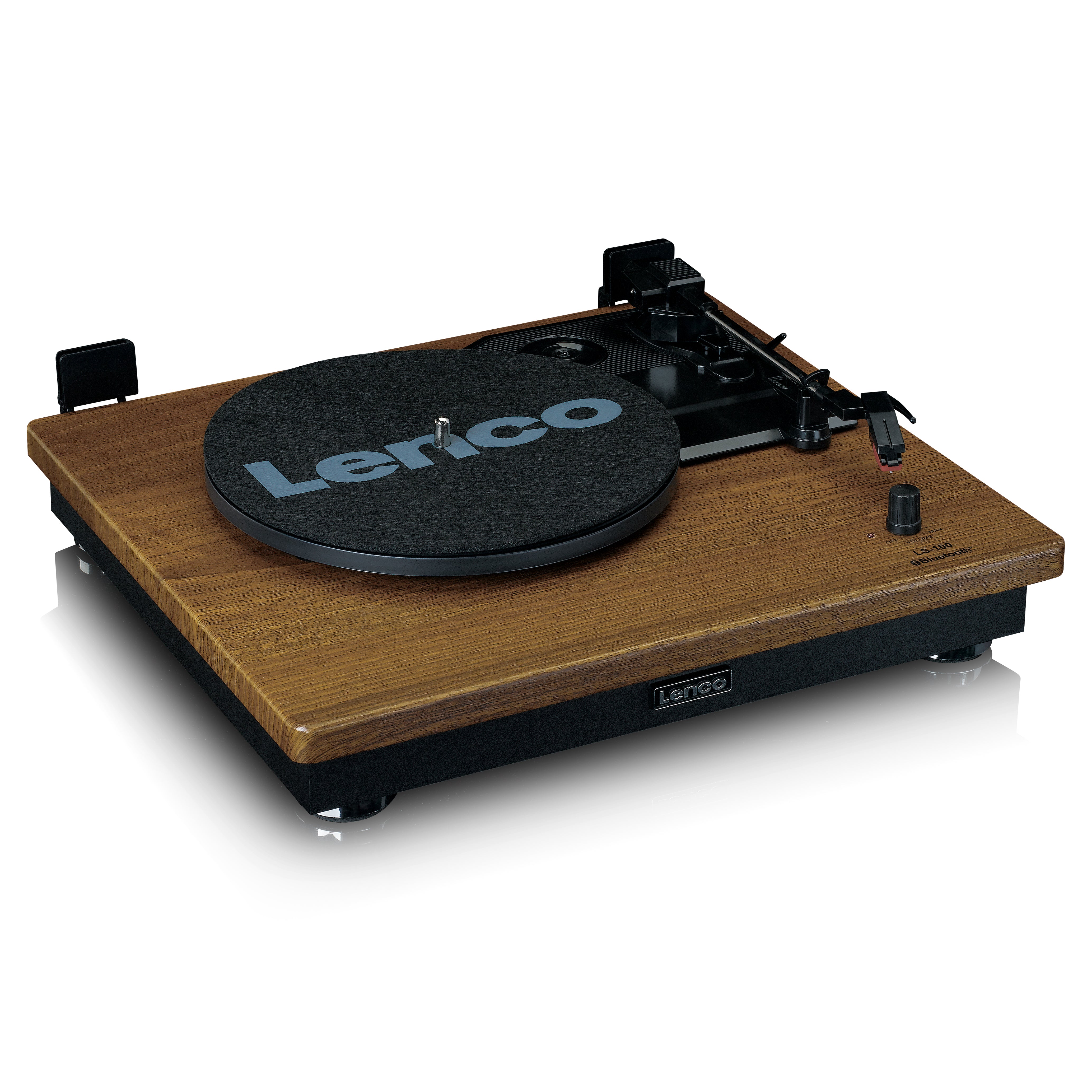 LENCO LS-100WD UK - Turntable with built-in speakers - Wood