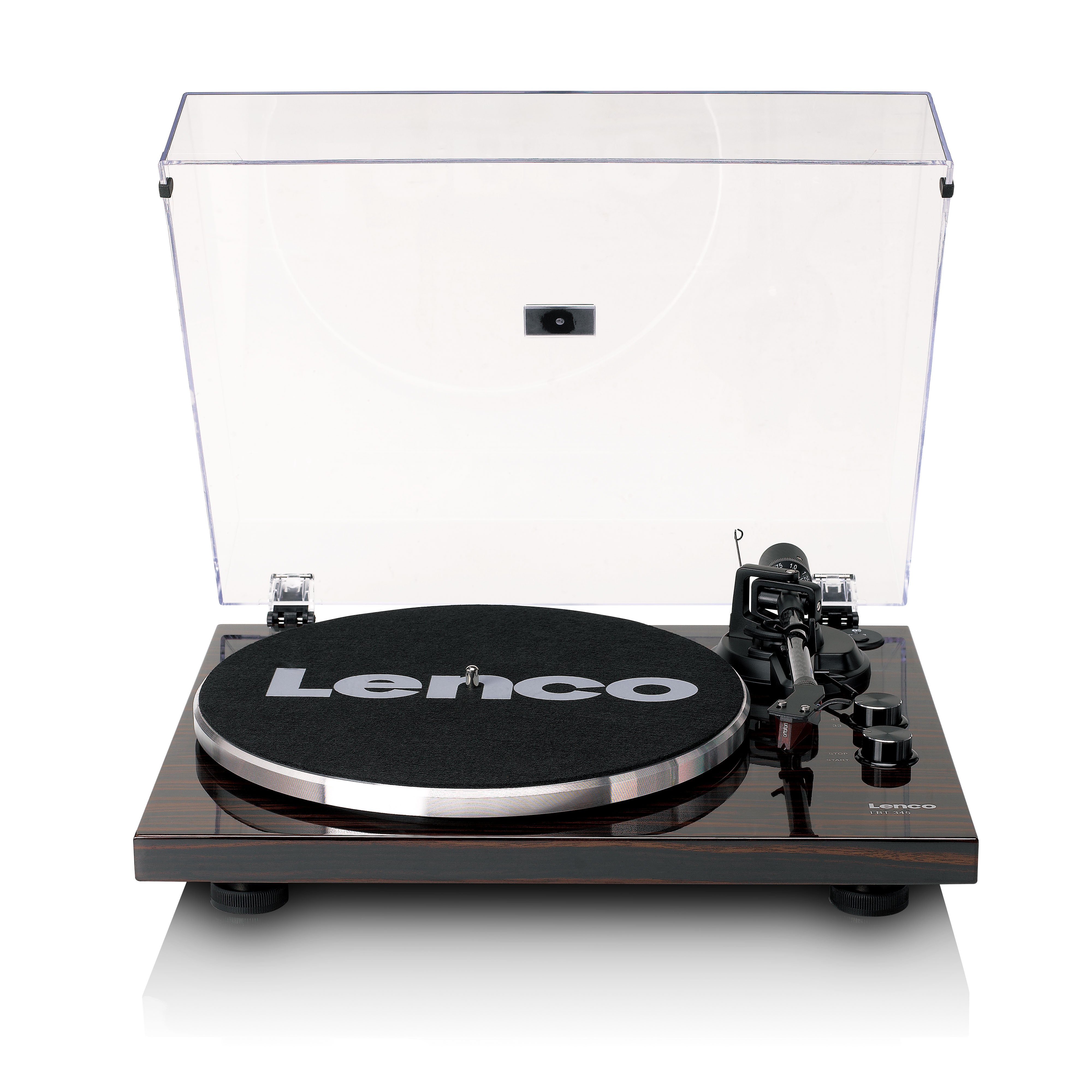 Lenco LBT-345WA - Turntable with Bluetooth Connectivity, Walnut