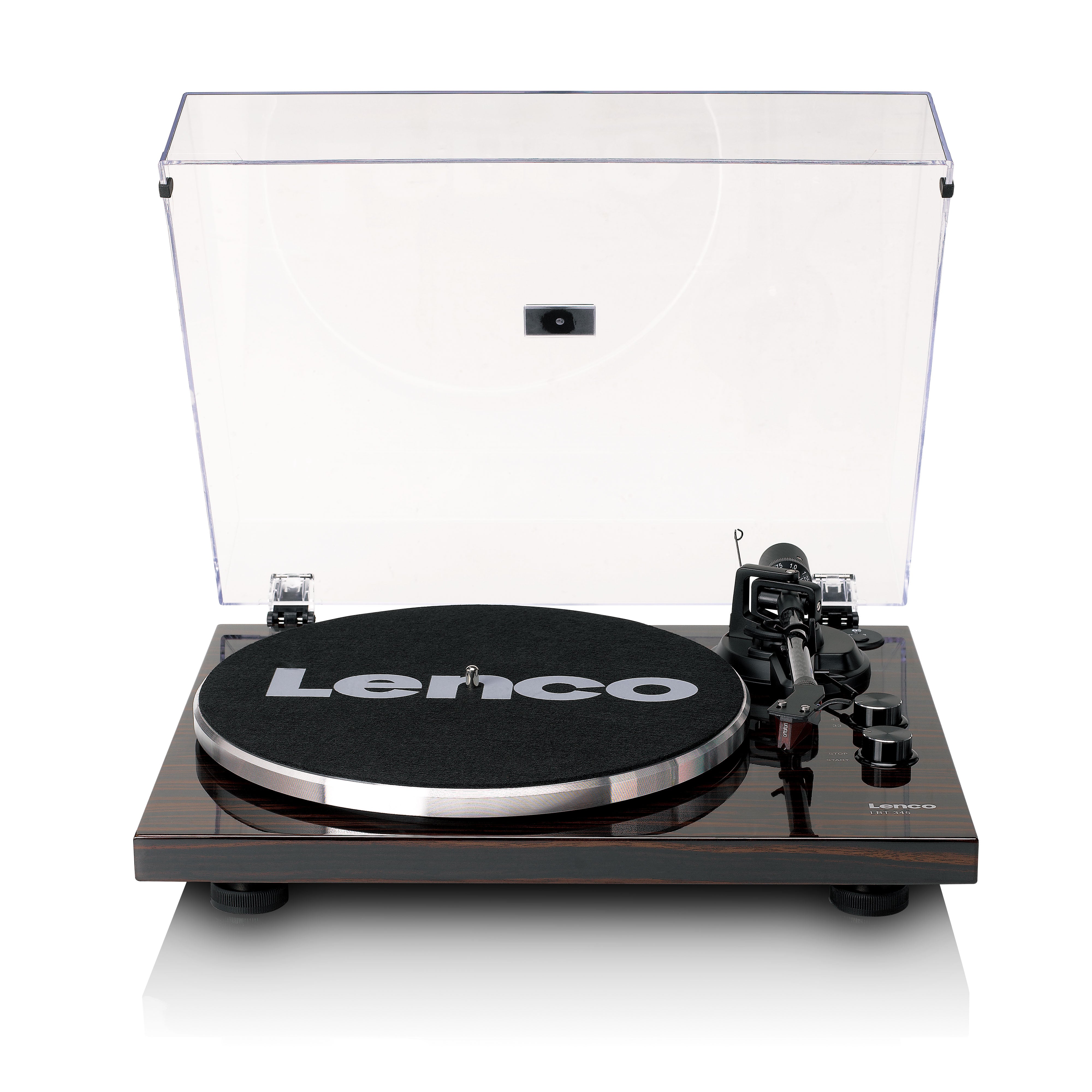 Lenco LBT-345WA - Turntable with Bluetooth Connectivity, Walnut