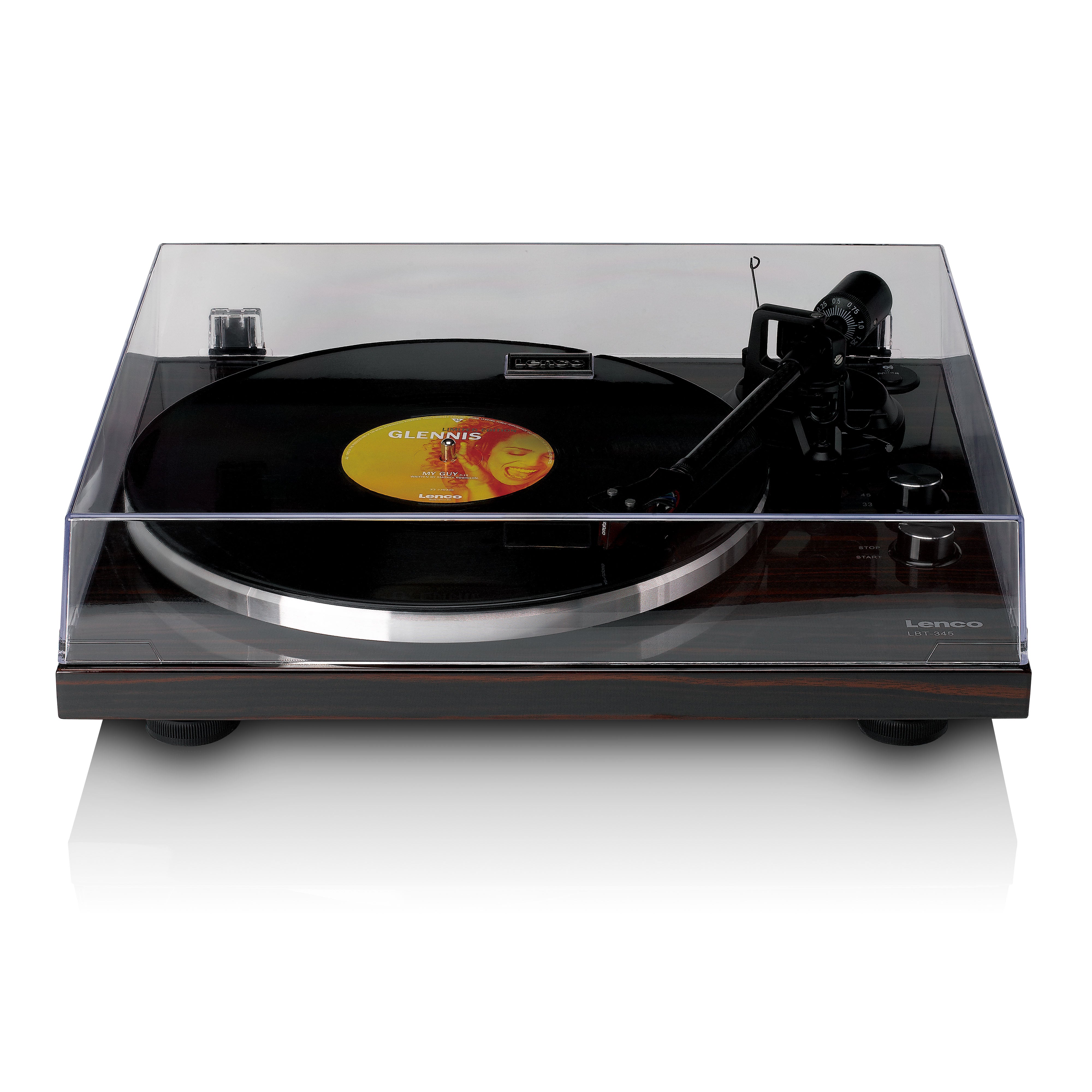 Lenco LBT-345WA - Turntable with Bluetooth Connectivity, Walnut