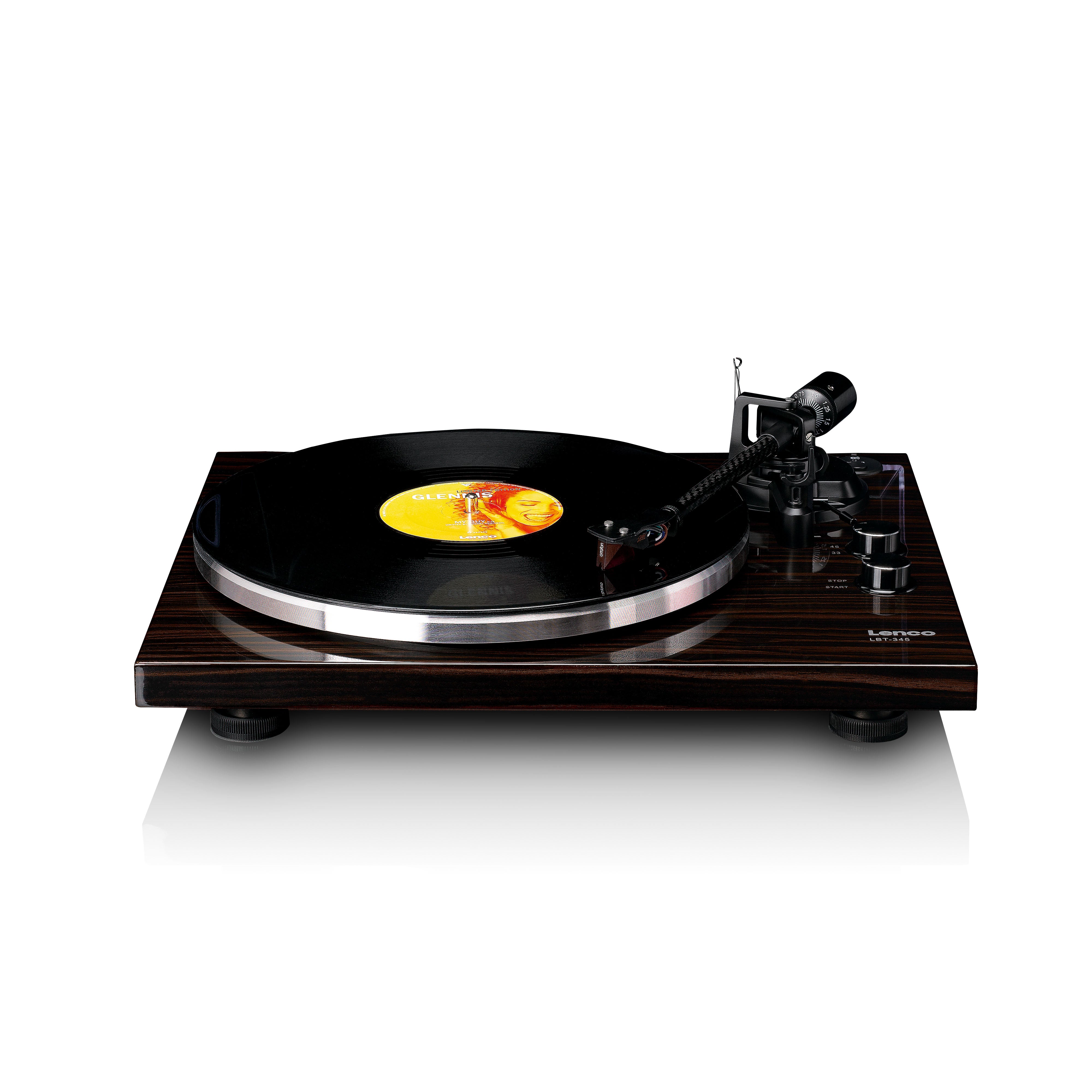 Lenco LBT-345WA - Turntable with Bluetooth Connectivity, Walnut