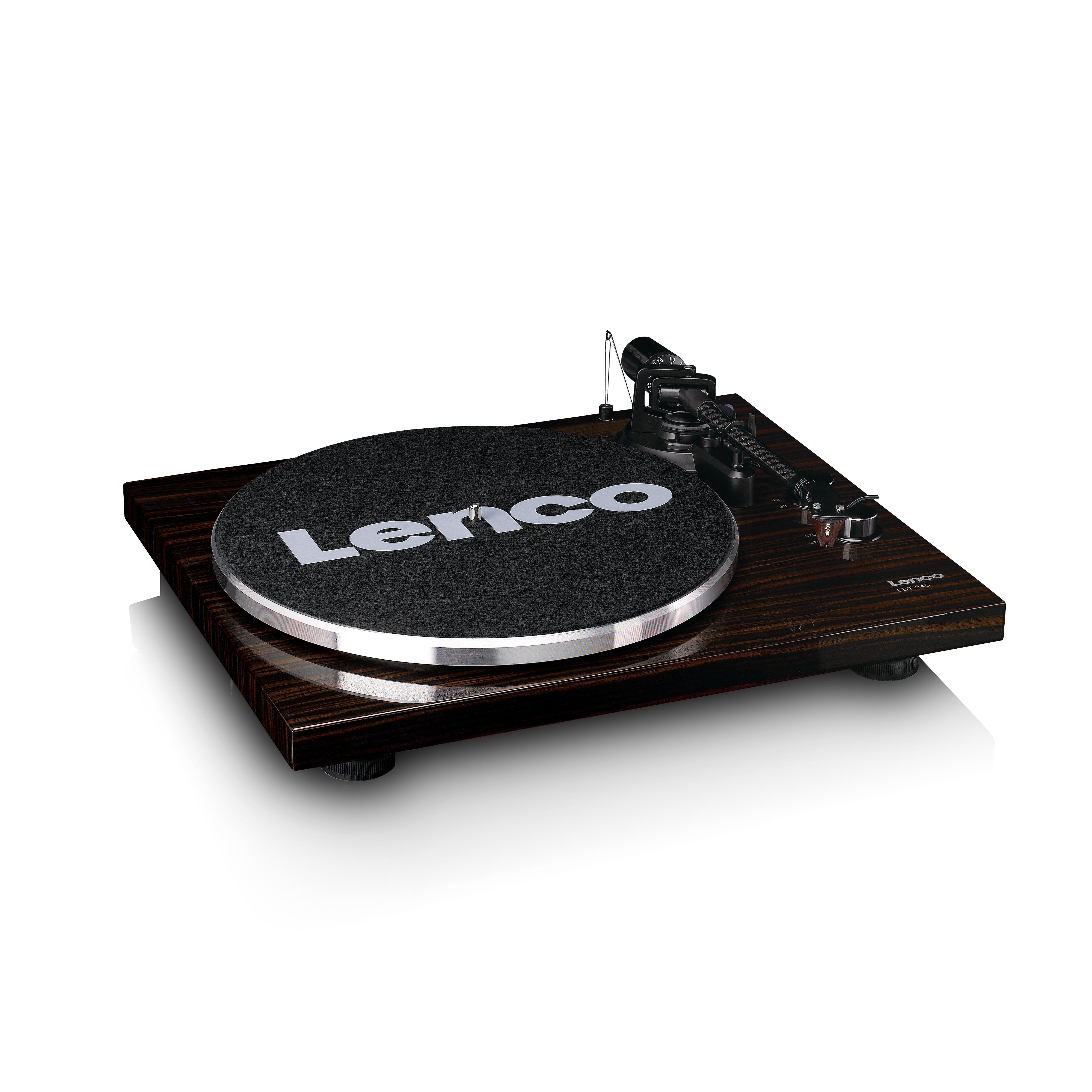 Lenco LBT-345WA - Turntable with Bluetooth Connectivity, Walnut