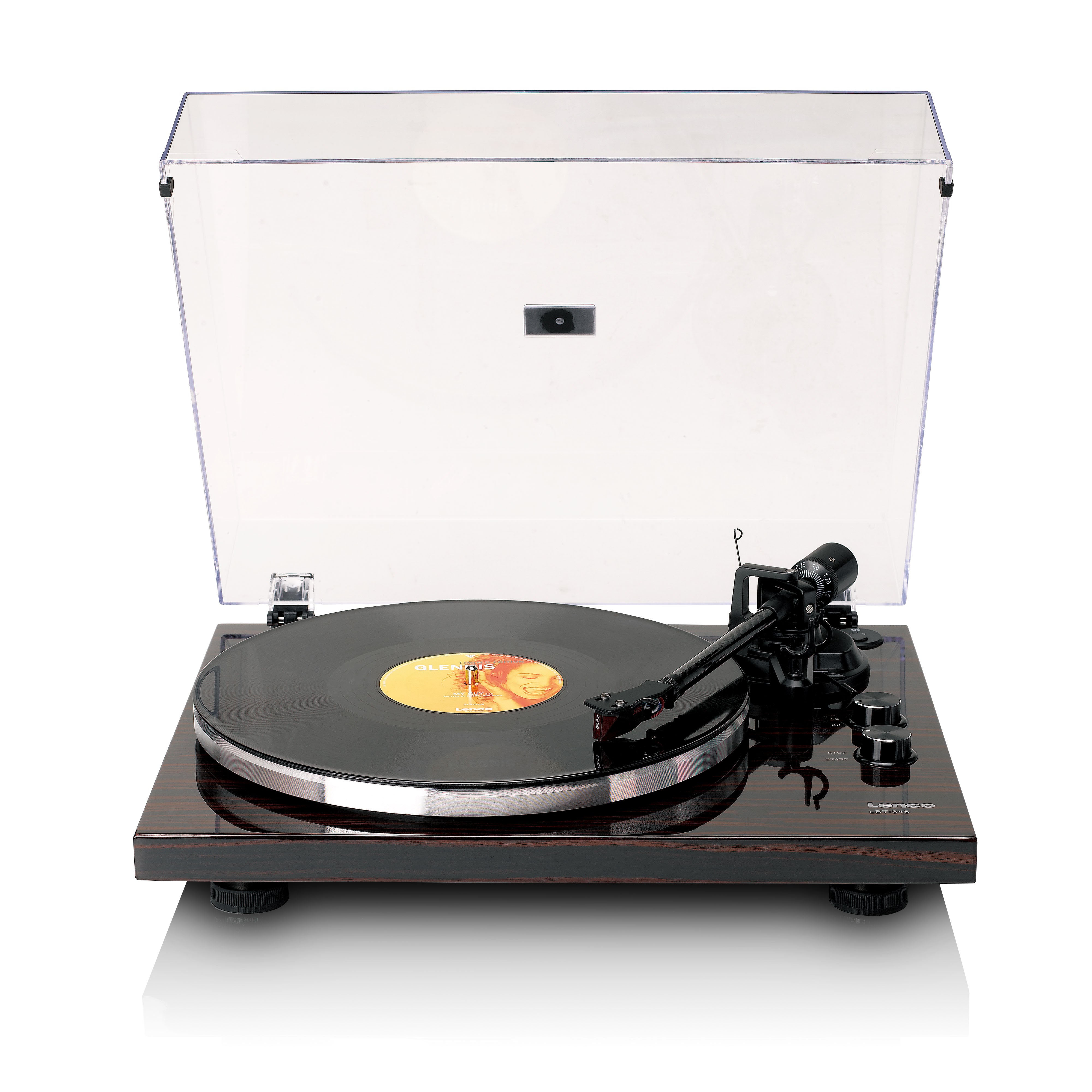 Lenco LBT-345WA - Turntable with Bluetooth Connectivity, Walnut