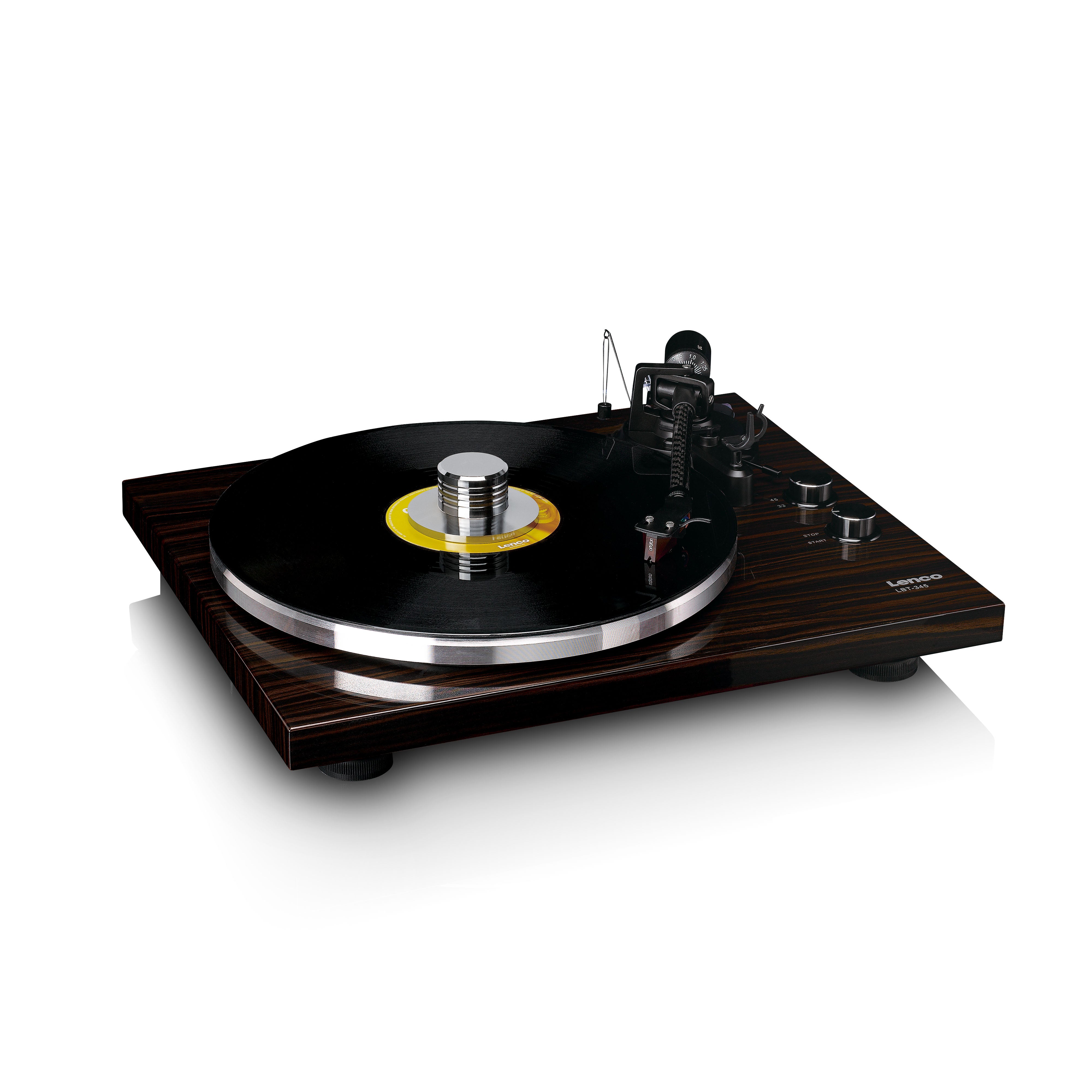 Lenco LBT-345WA - Turntable with Bluetooth Connectivity, Walnut