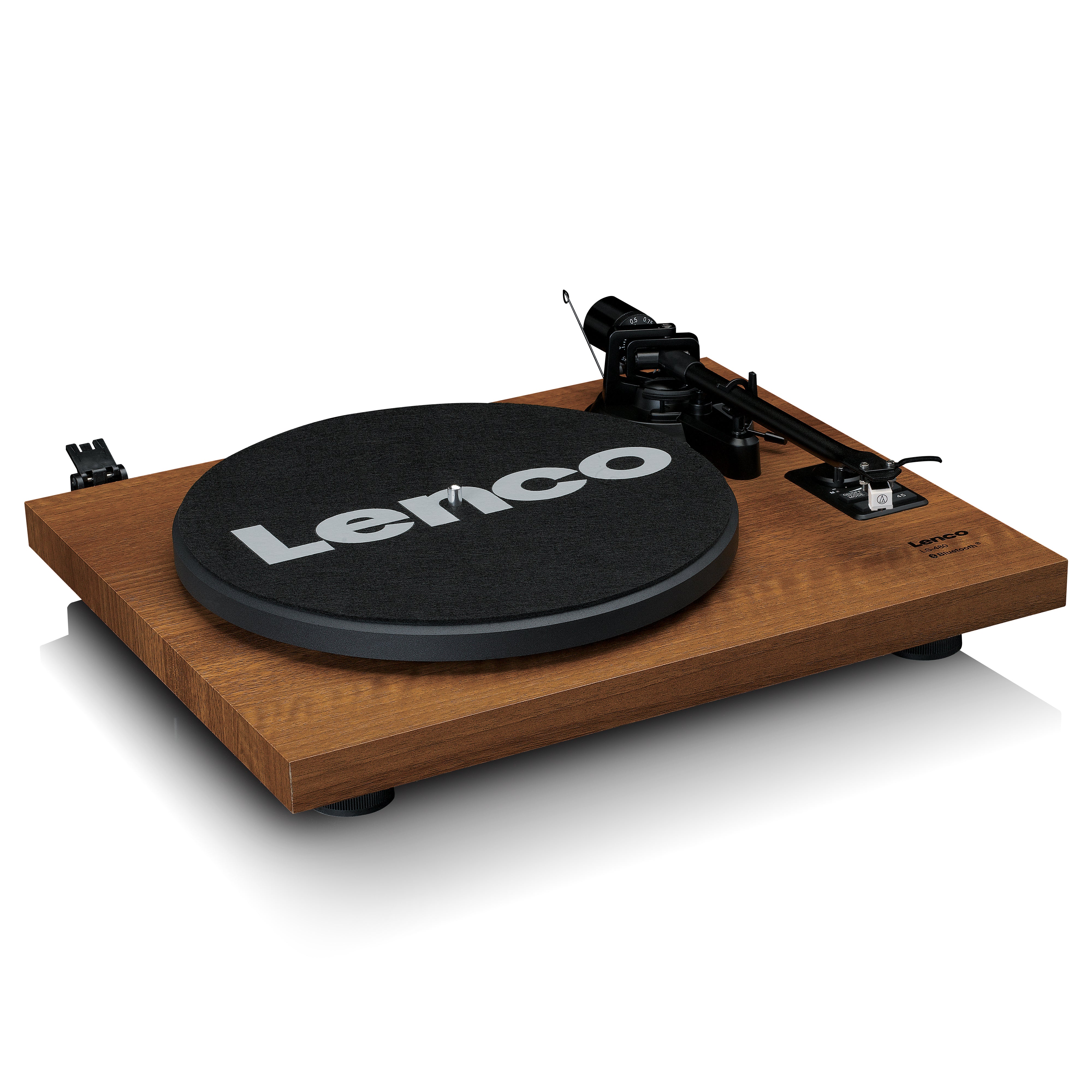 Lenco LS-480WD - Turntable with Bluetooth Connectivity and Speakers, Wood