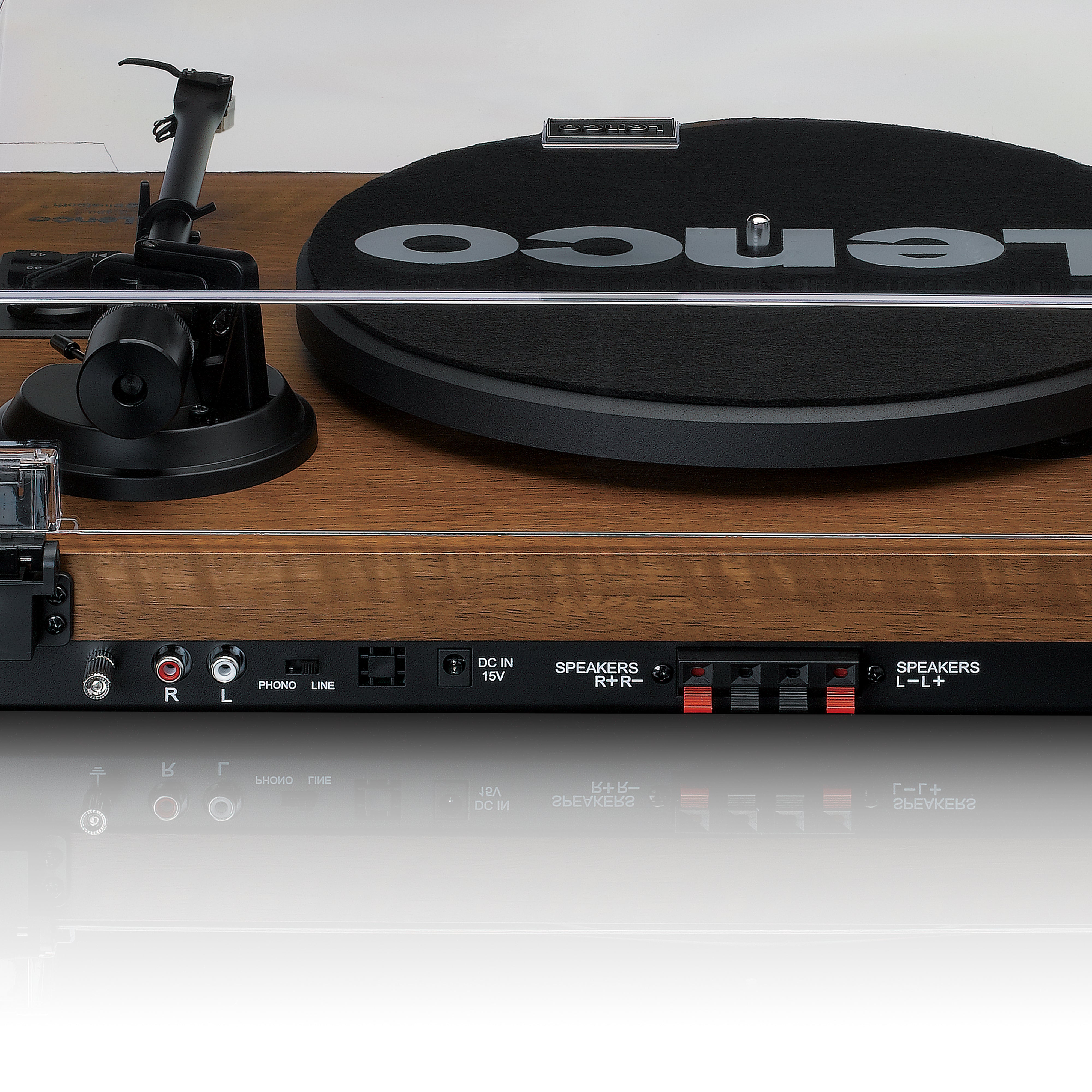 Lenco LS-480WD - Turntable with Bluetooth Connectivity and Speakers, Wood