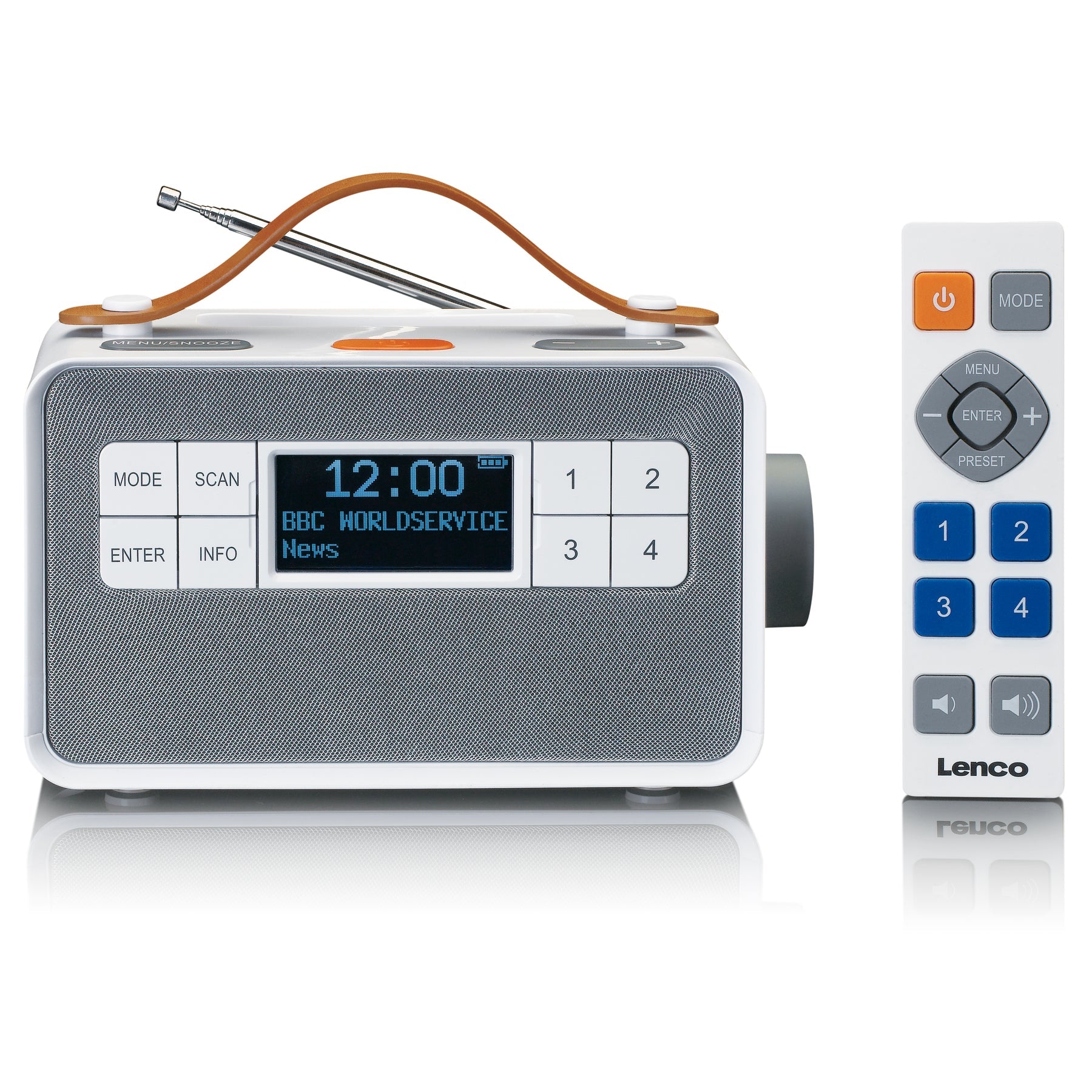 Lenco PDR-065WH- Eco DAB+ radio with Bluetooth® 5.0, White