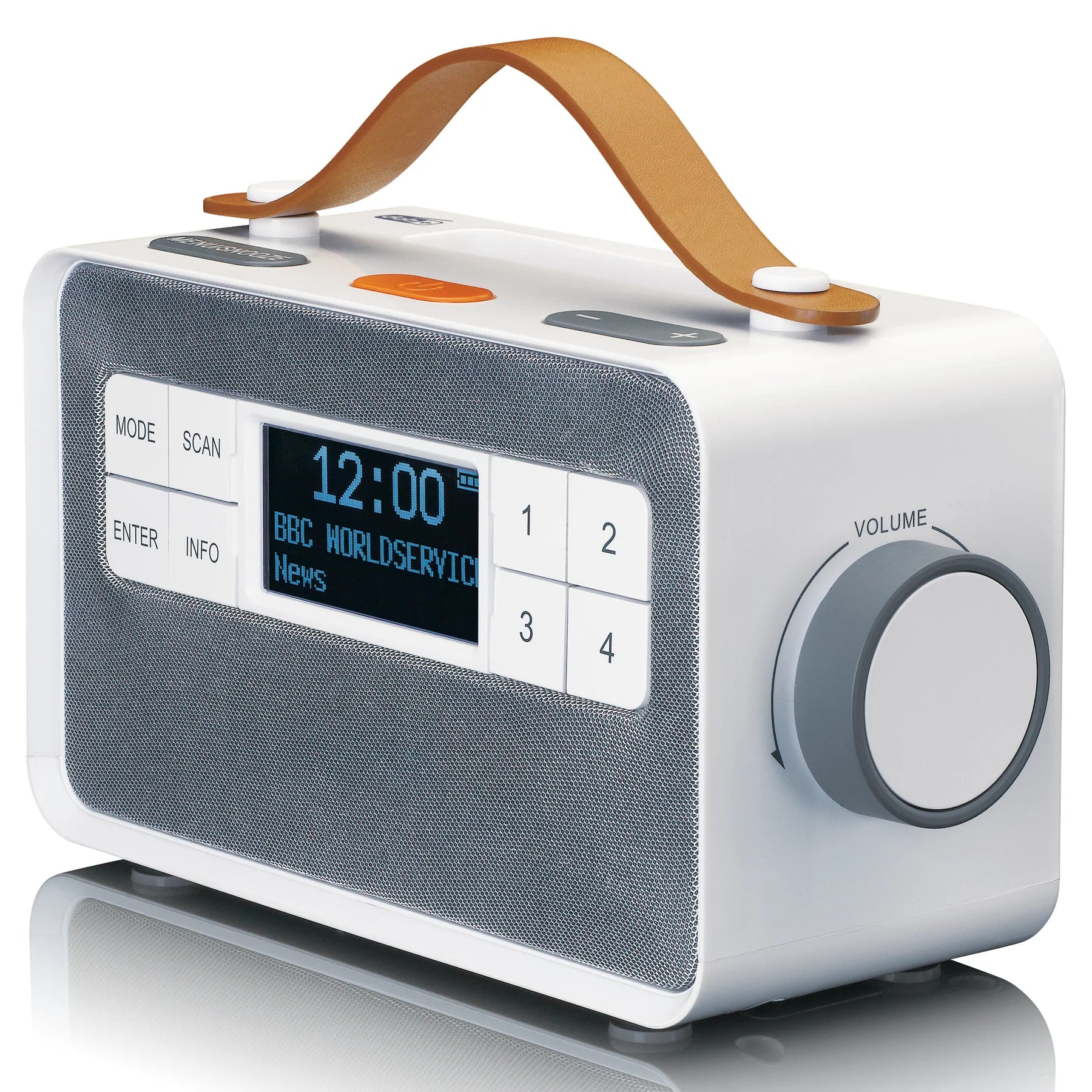 Lenco PDR-065WH- Eco DAB+ radio with Bluetooth® 5.0, White