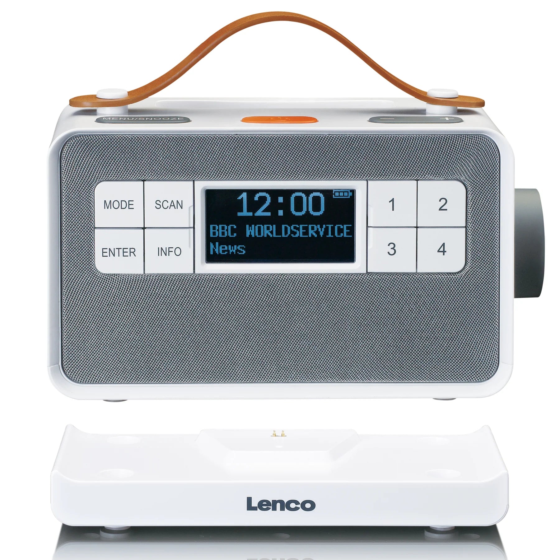 Lenco PDR-065WH- Eco DAB+ radio with Bluetooth® 5.0, White
