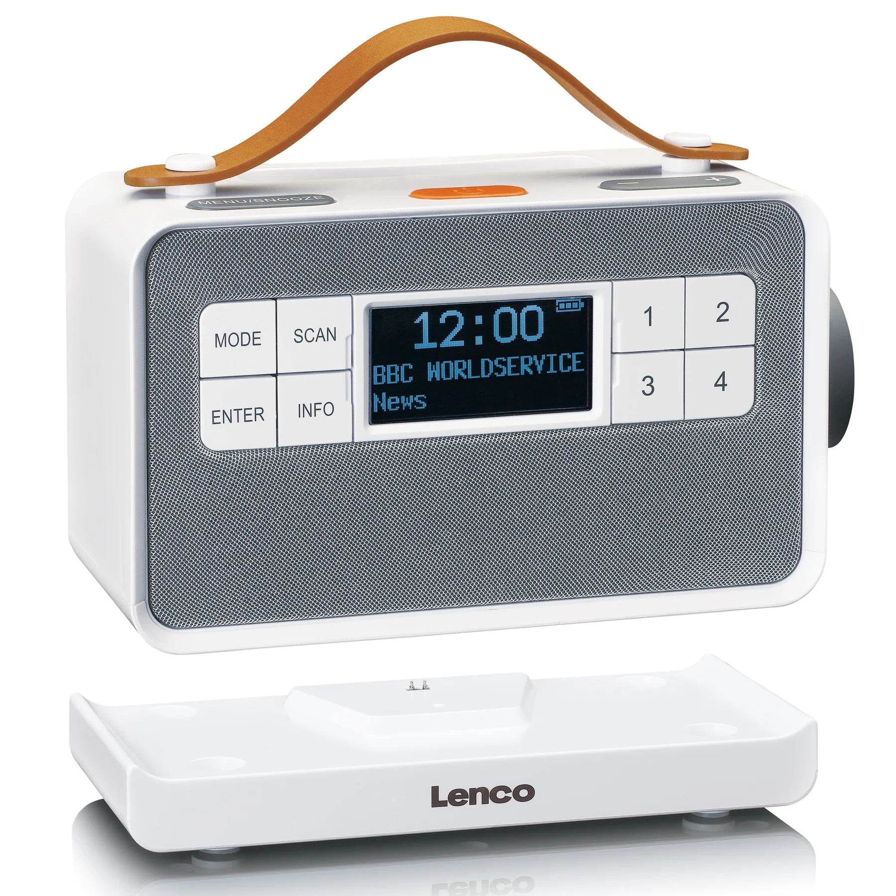 Lenco PDR-065WH- Eco DAB+ radio with Bluetooth® 5.0, White