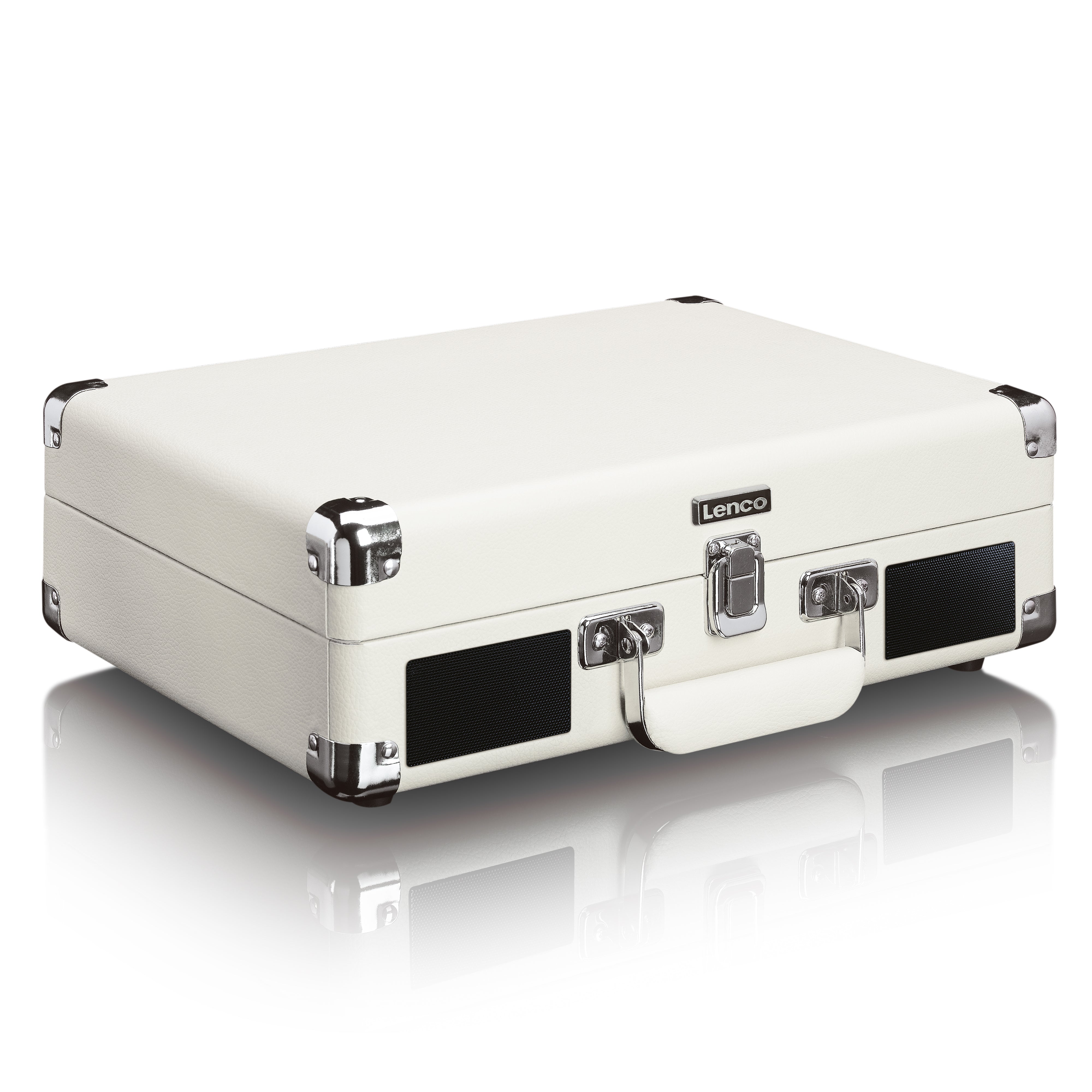 Lenco TT-115CR - Retro Turntable with Bluetooth and Built-in Speakers, Cream