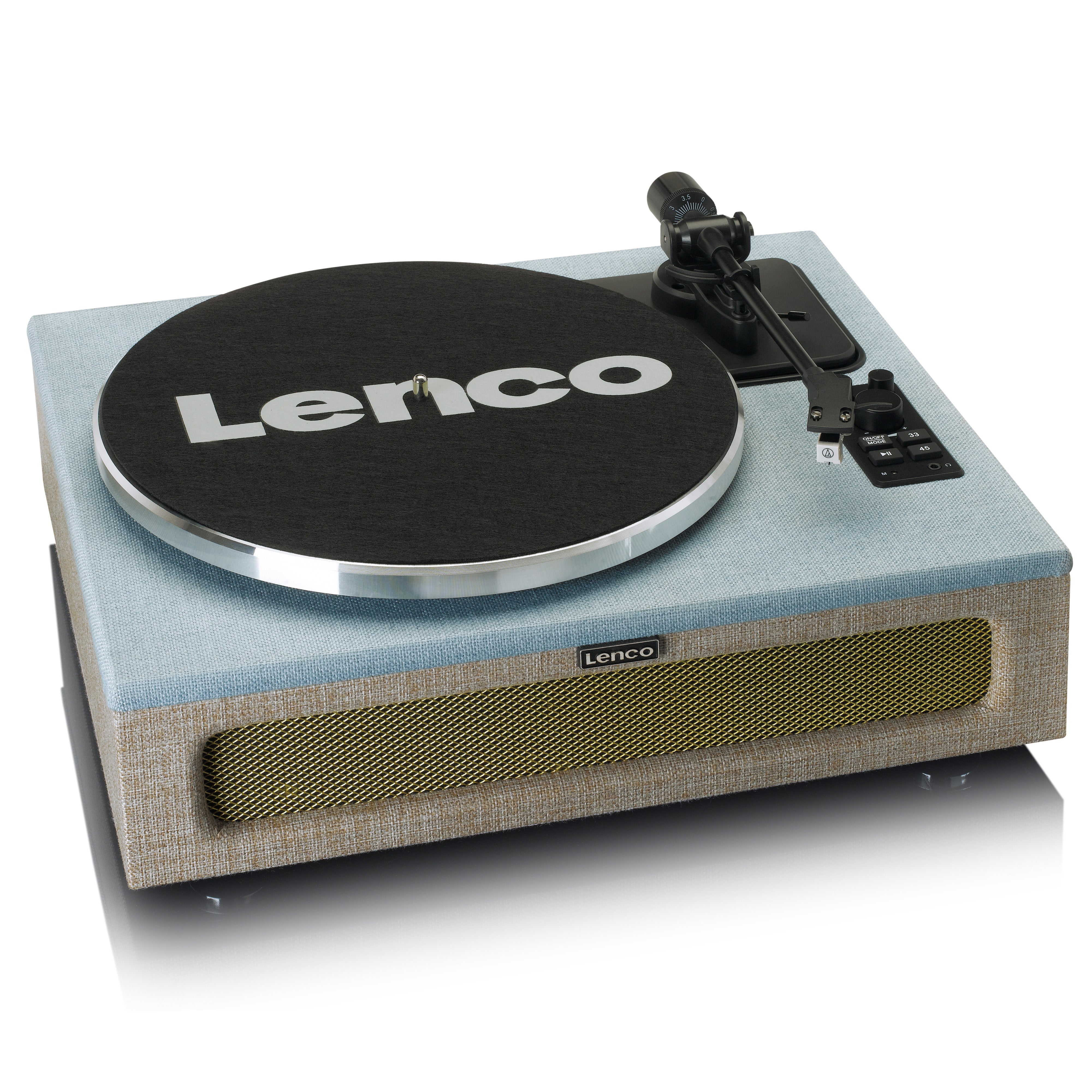 LENCO LS-440BUBG - Turntable with 4 built-in speakers - Fabric