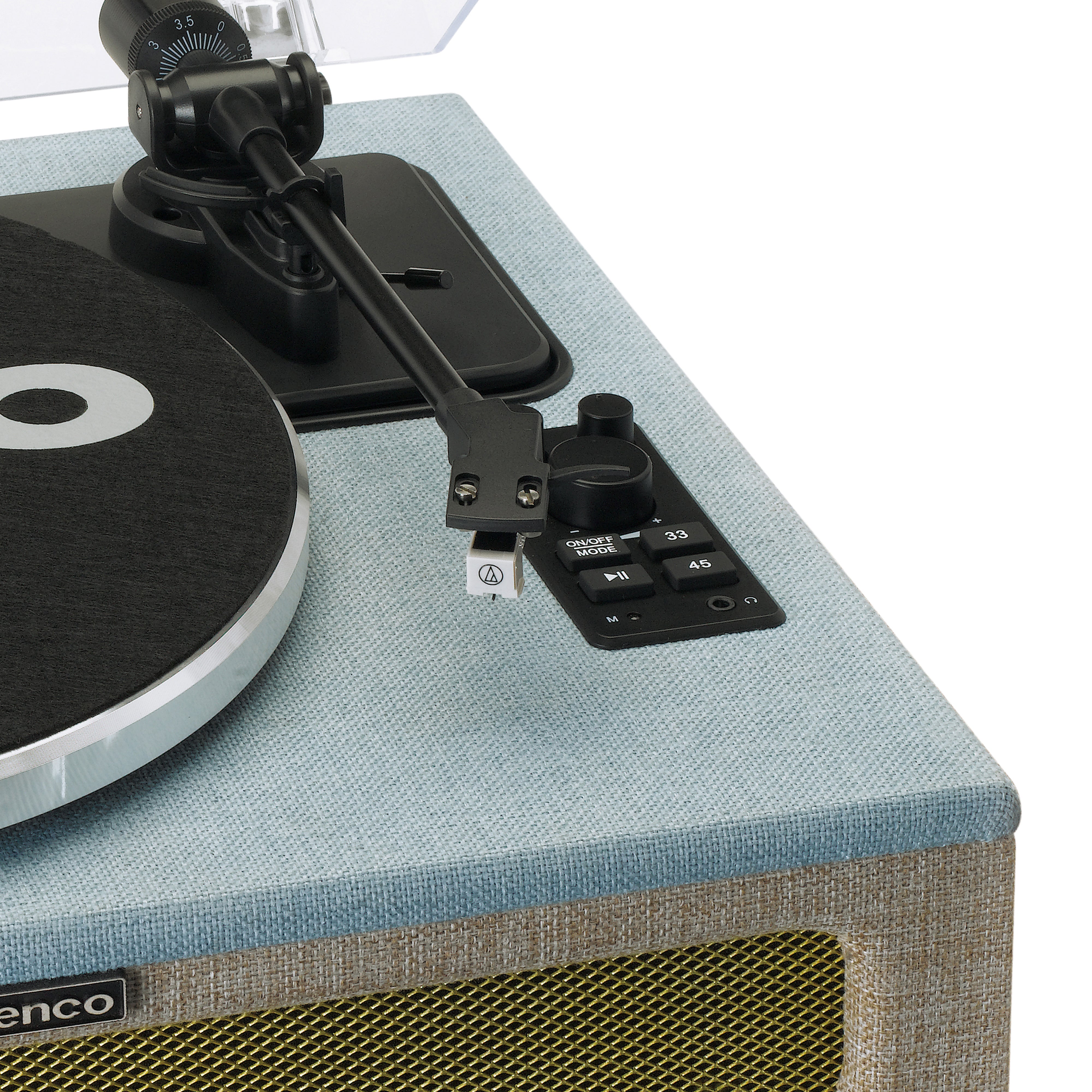 LENCO LS-440BUBG - Turntable with 4 built-in speakers - Fabric