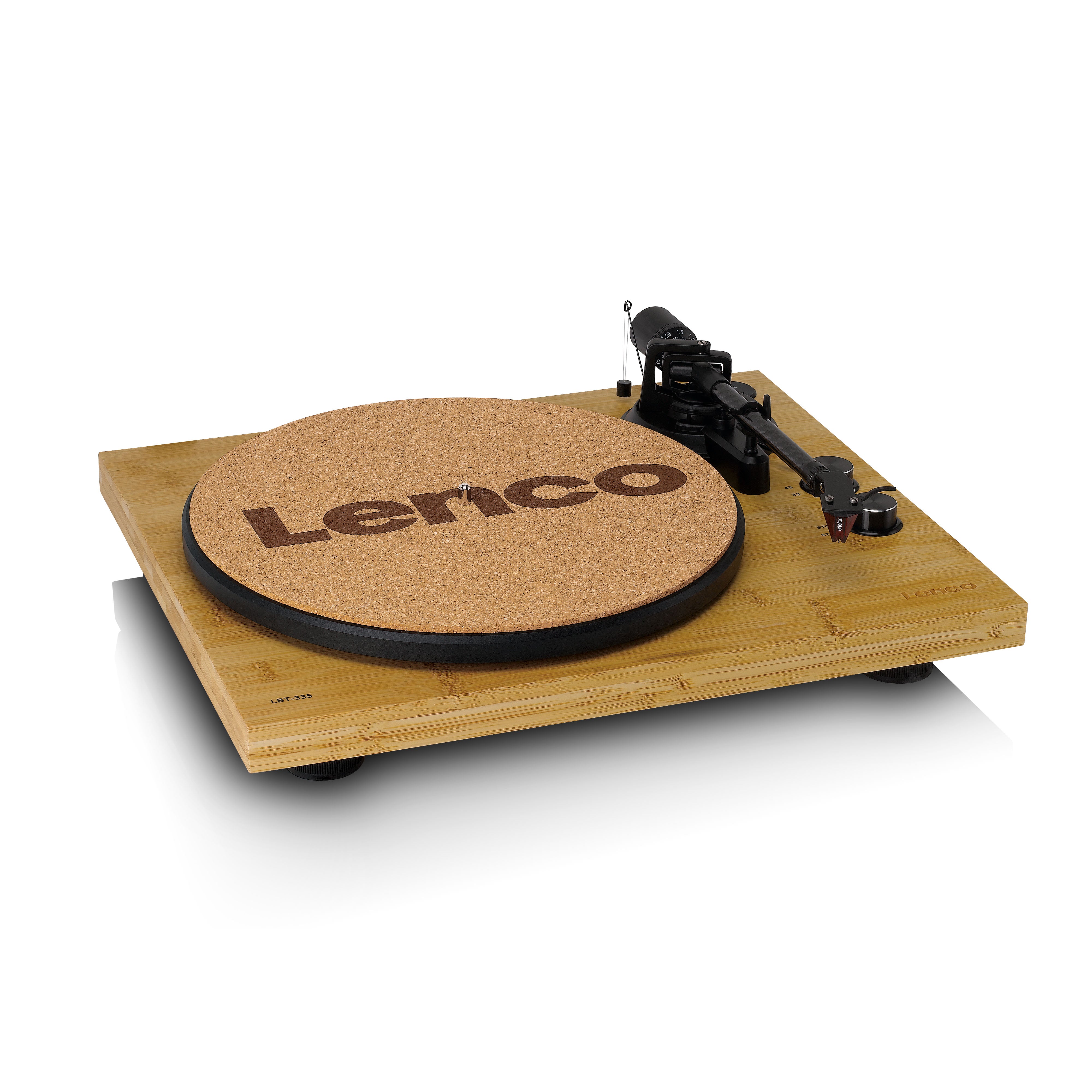 Lenco LBT-335BA - Turntable with Bluetooth® transmission, Bamboo