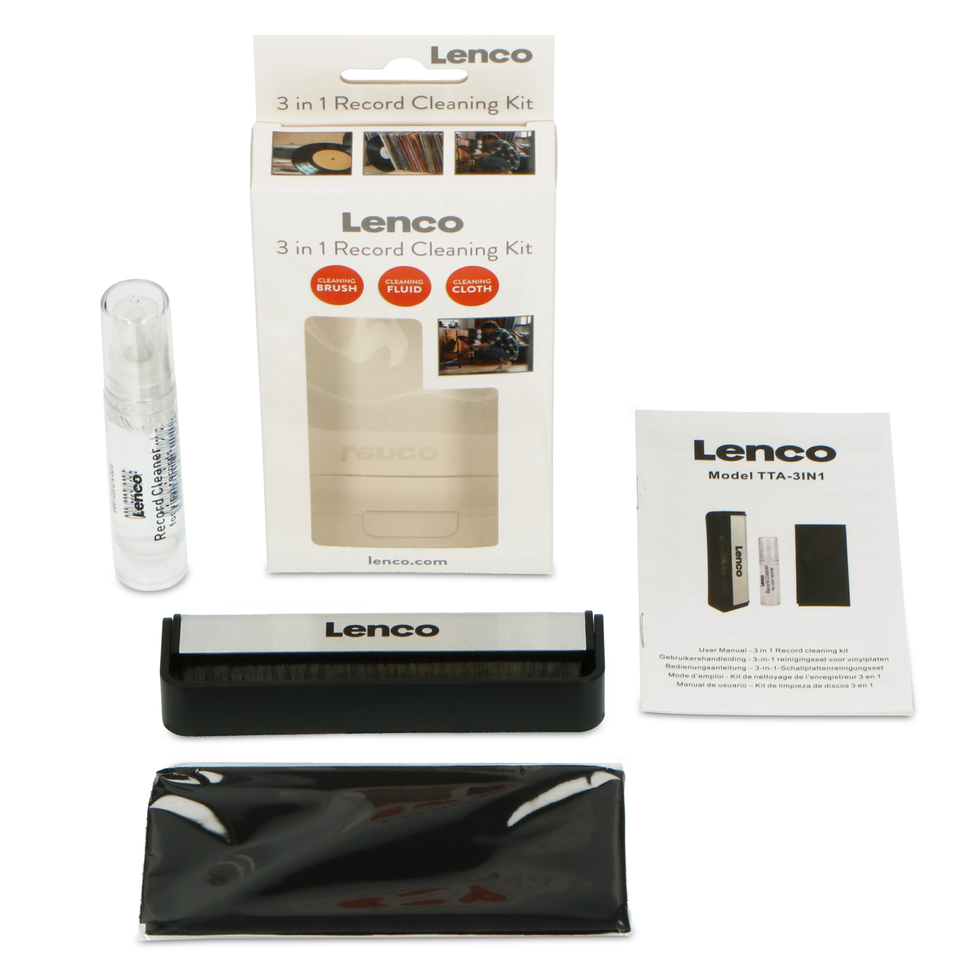 DRAFT LENCO TTA-3IN1 - Carbon fiber record cleaning brush - Refurbished