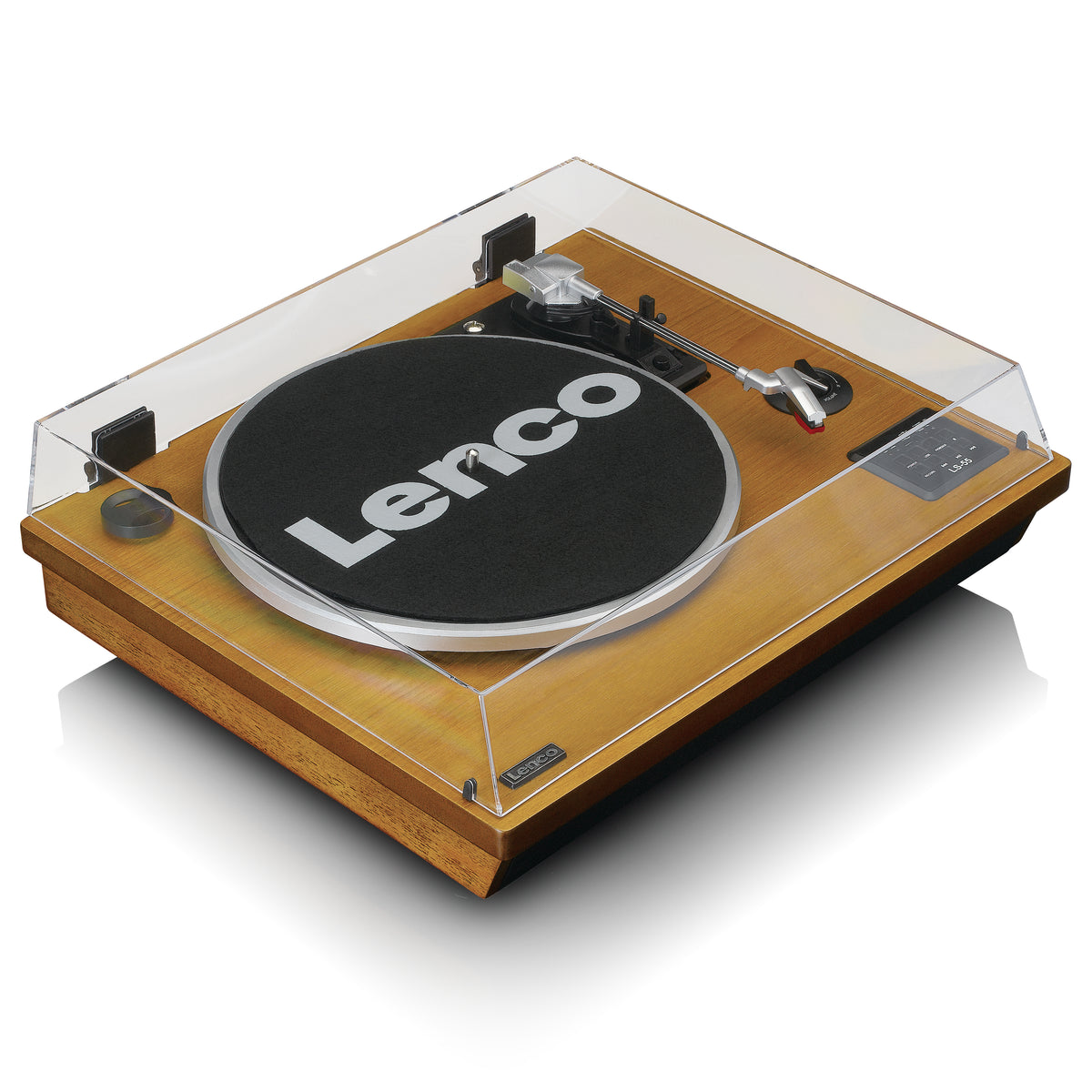 LENCO LS-55WA UK - Turntable with Bluetooth®, USB MP3 encoder, speakers - Wood