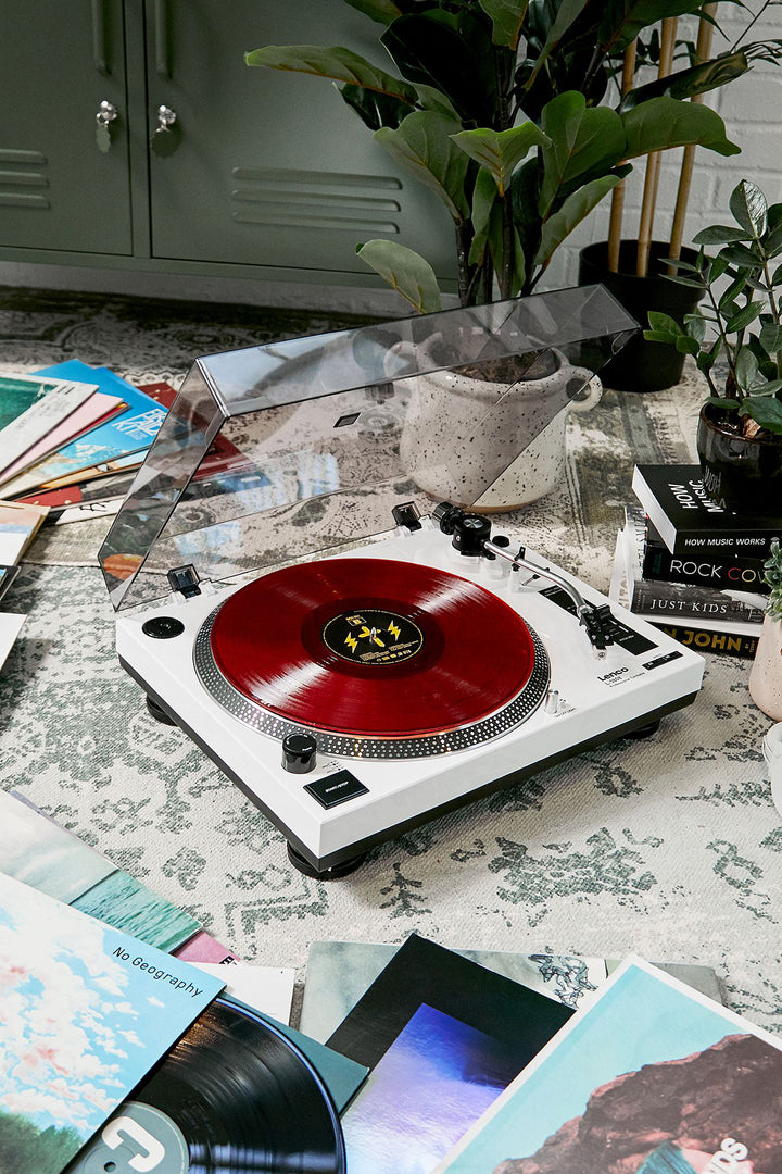 LENCO L-3810WH - Direct Drive turntable with USB - White