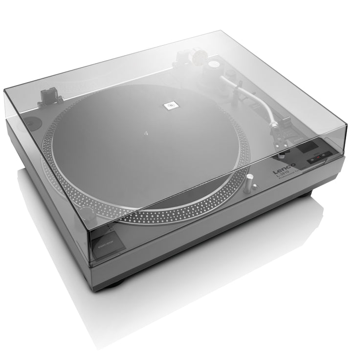 LENCO L-3810GY - Direct Drive turntable with USB - Grey
