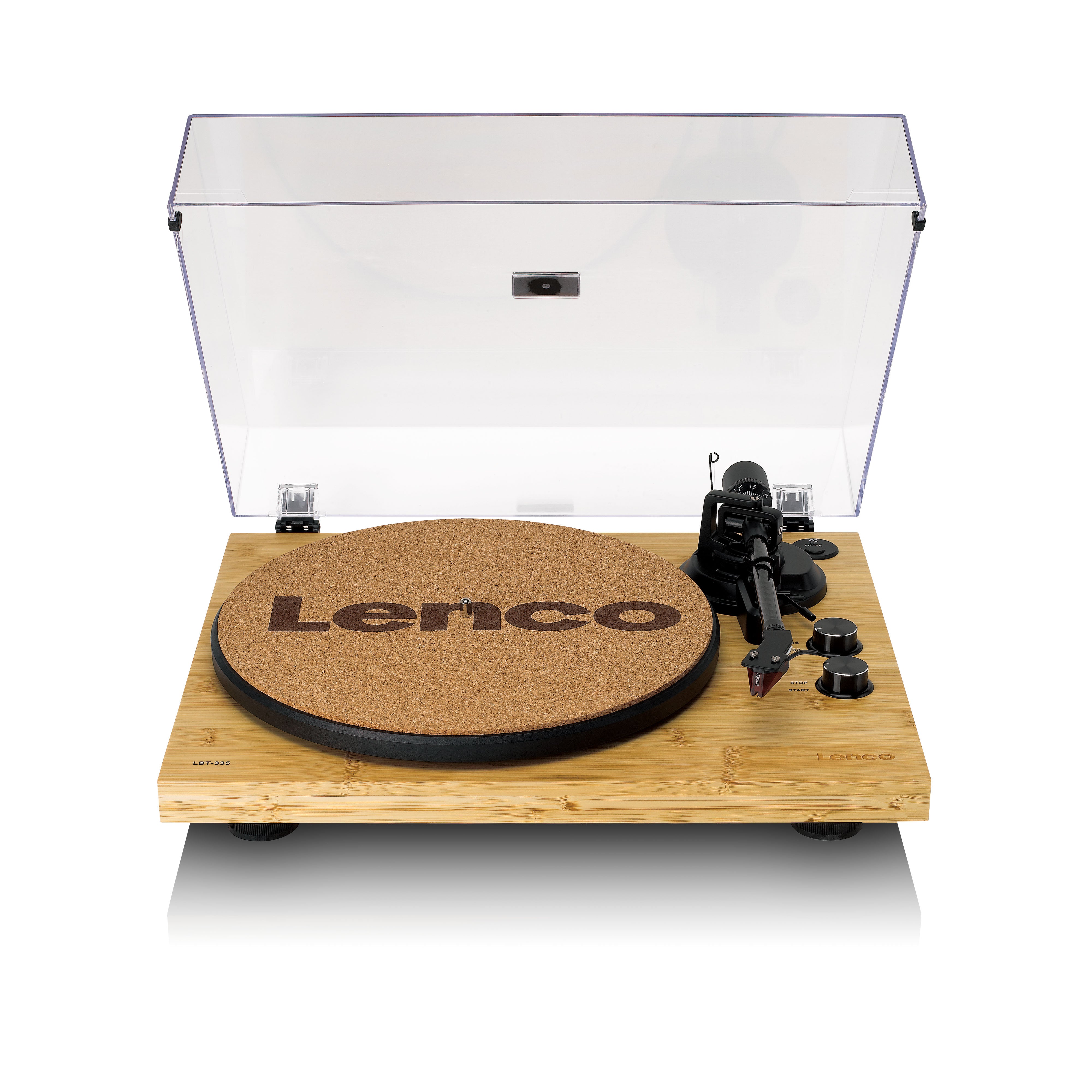 Lenco LBT-335BA - Turntable with Bluetooth® transmission, Bamboo