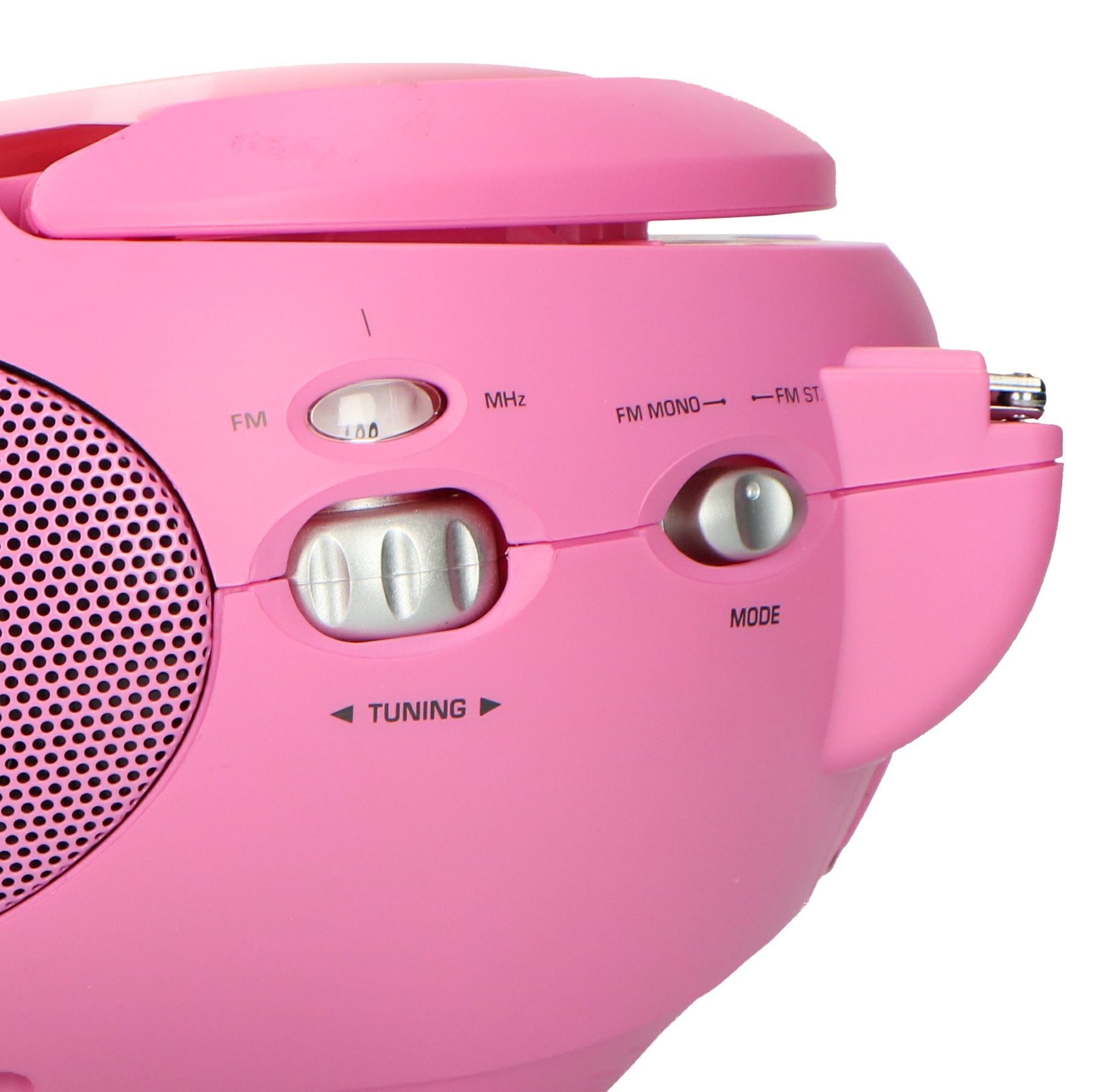 LENCO SCD-24 Pink - Portable stereo FM radio with CD player - Pink