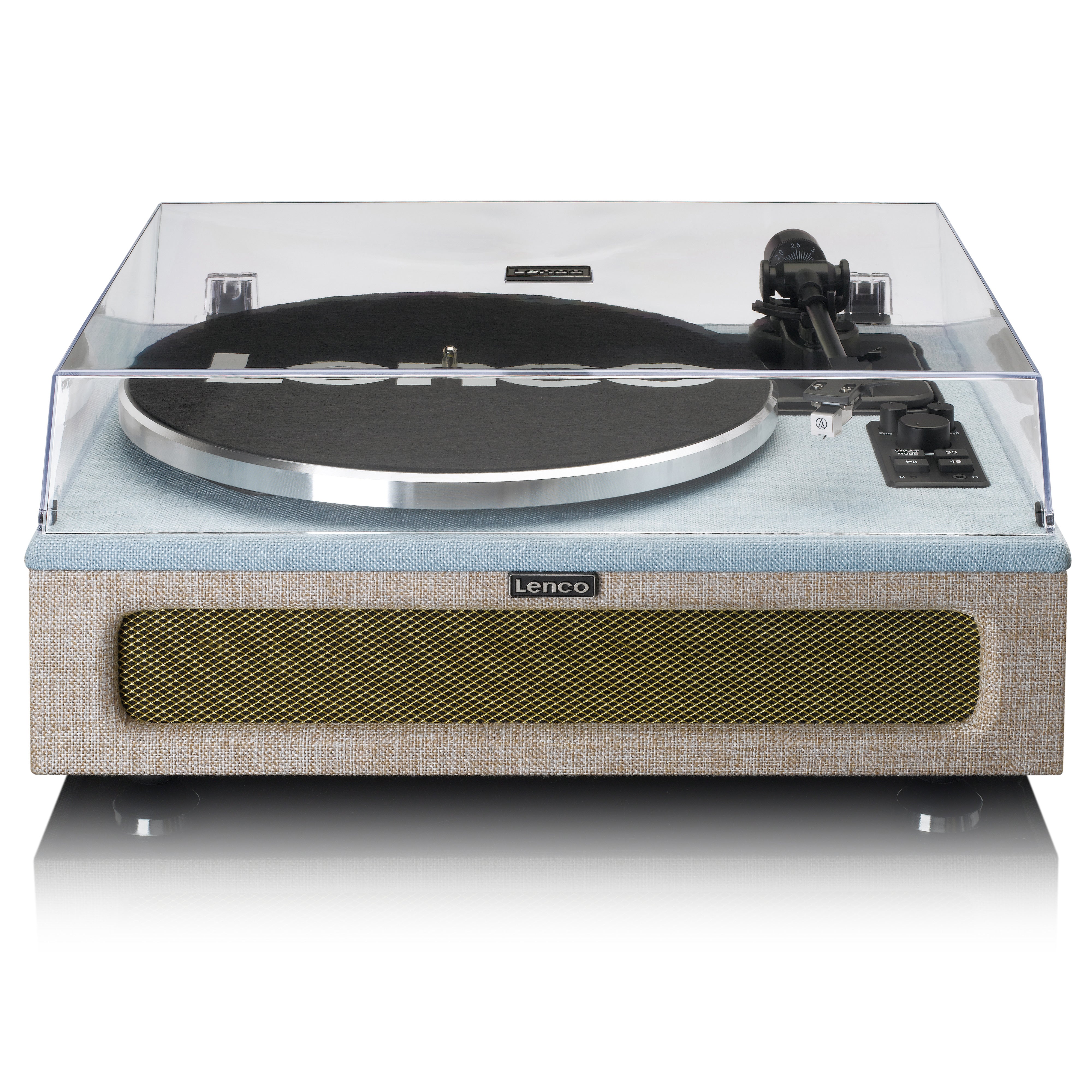 LENCO LS-440BUBG - Turntable with 4 built-in speakers - Fabric