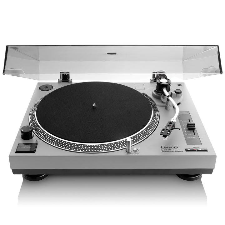 LENCO L-3810GY - Direct Drive turntable with USB - Grey