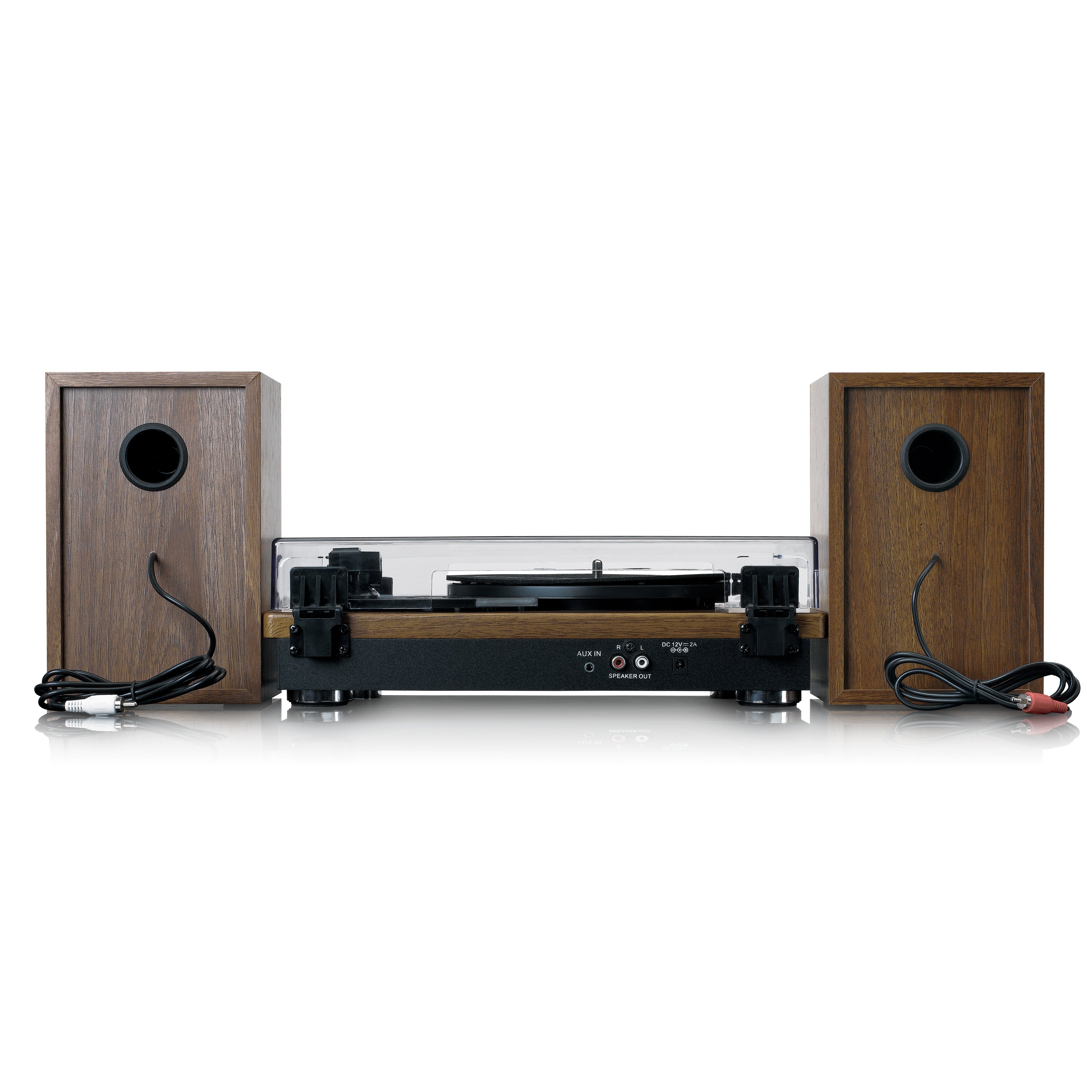 LENCO LS-100WD UK - Turntable with built-in speakers - Wood