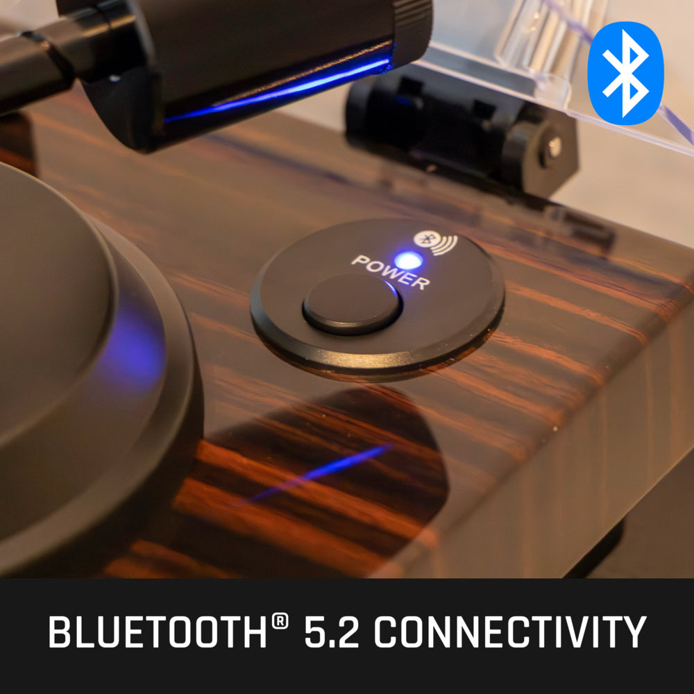 Lenco LBT-345WA - Turntable with Bluetooth Connectivity, Walnut