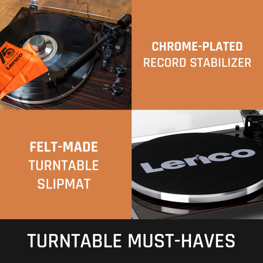 Lenco LBT-345WA - Turntable with Bluetooth Connectivity, Walnut