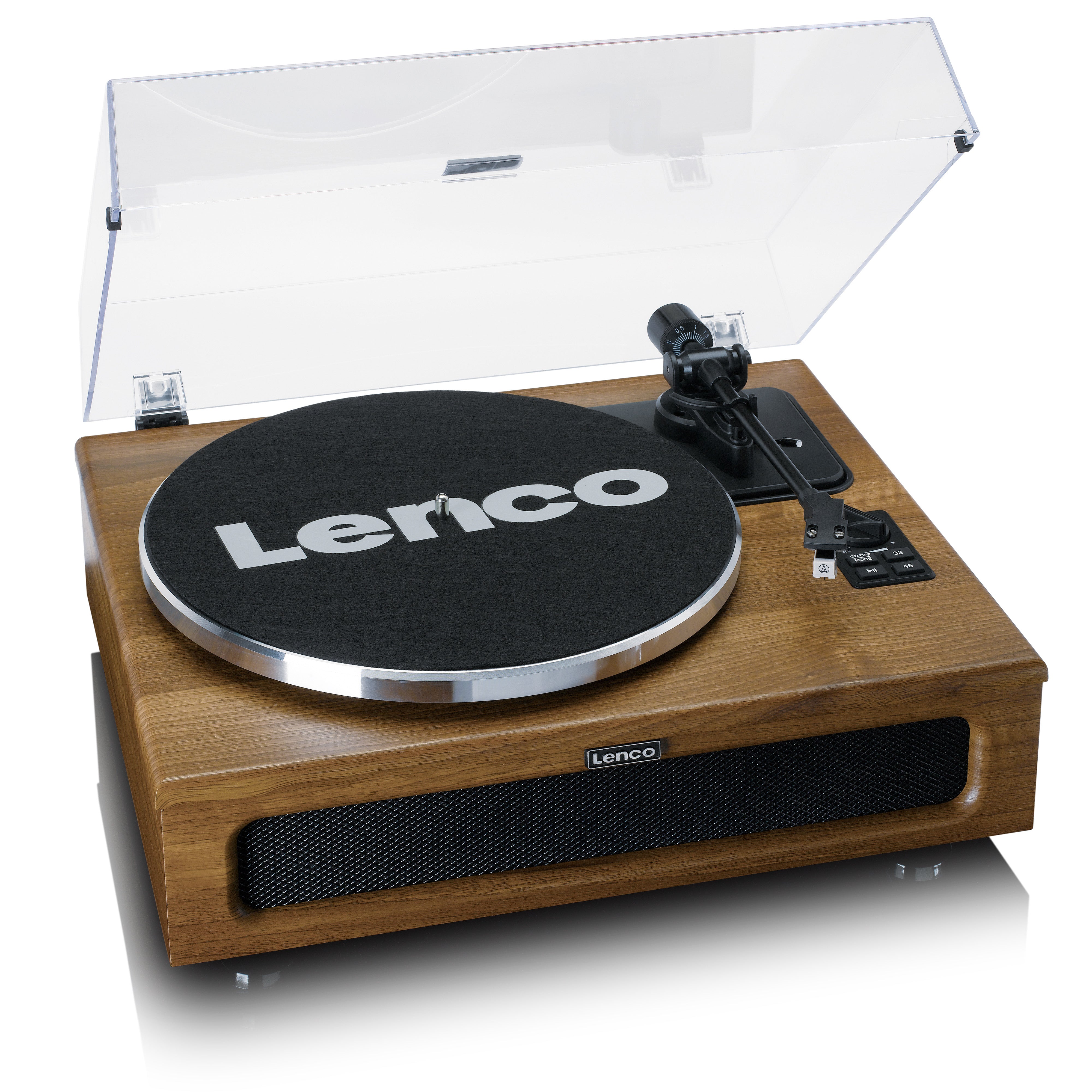 LENCO LS-410WA - Turntable with 4 built-in speakers - Wood