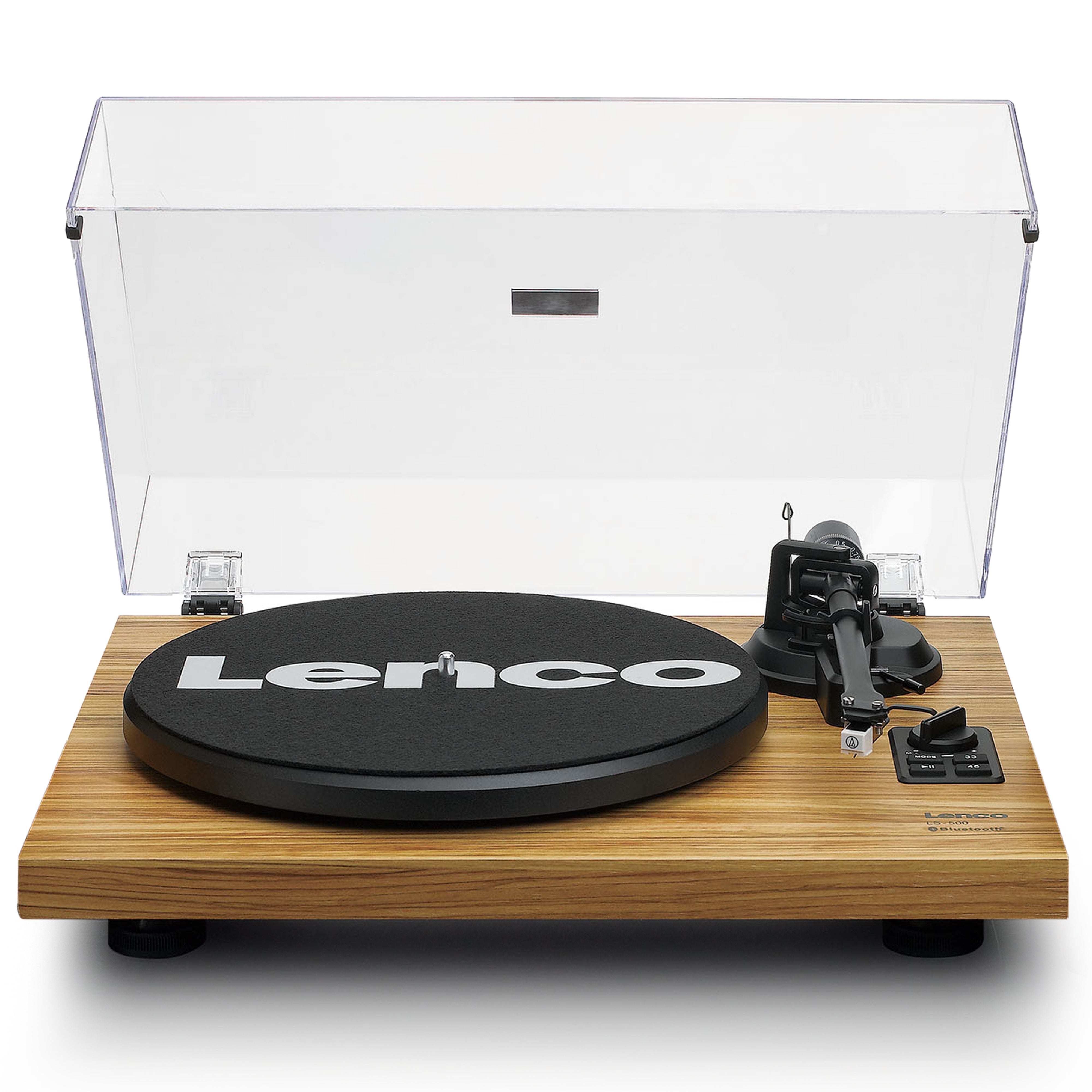 Lenco LS-500OK - Record player with Built-in amplifier and Bluetooth plus 2 external speakers - Wood