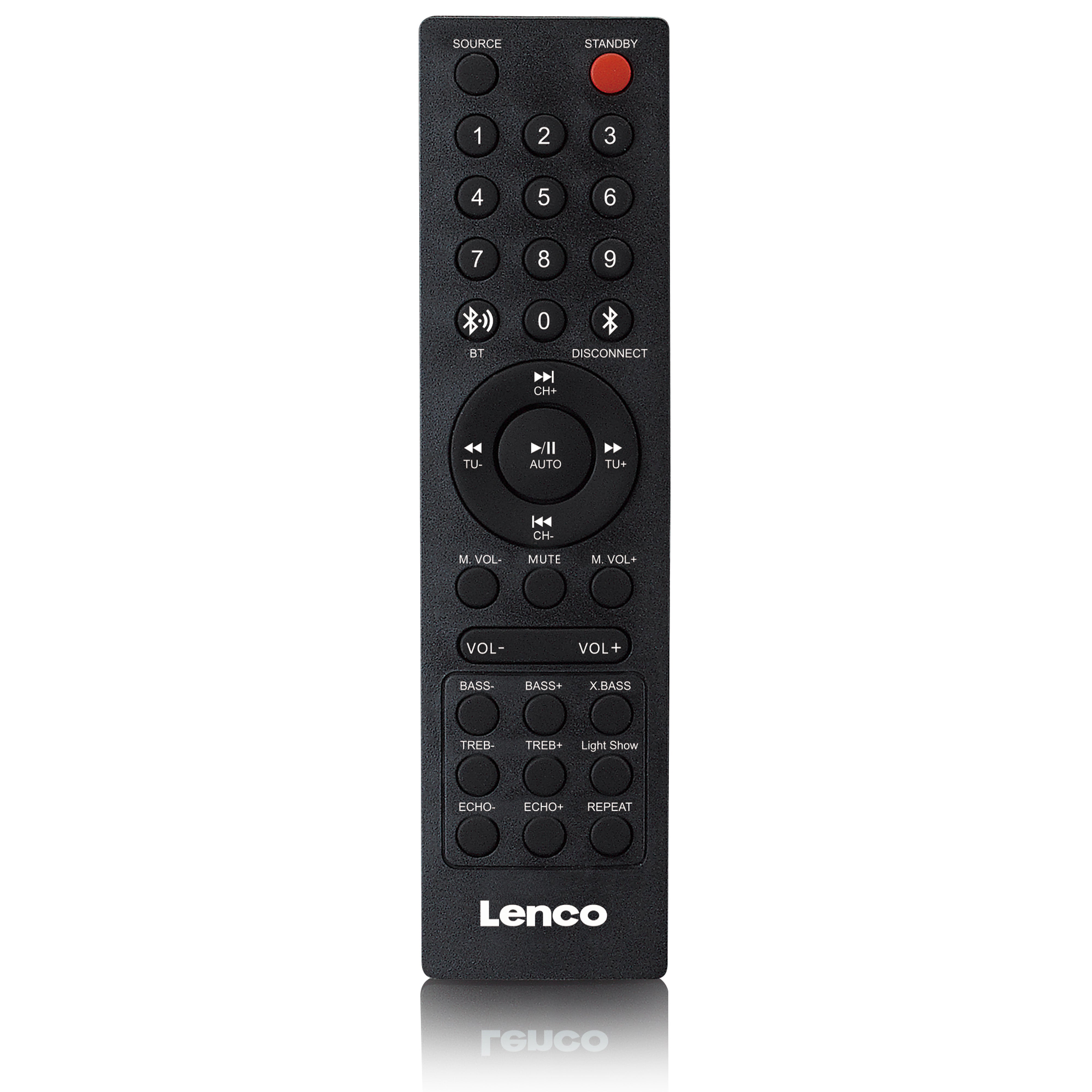 LENCO PA-200BK - PA with full front light animation, TWS function