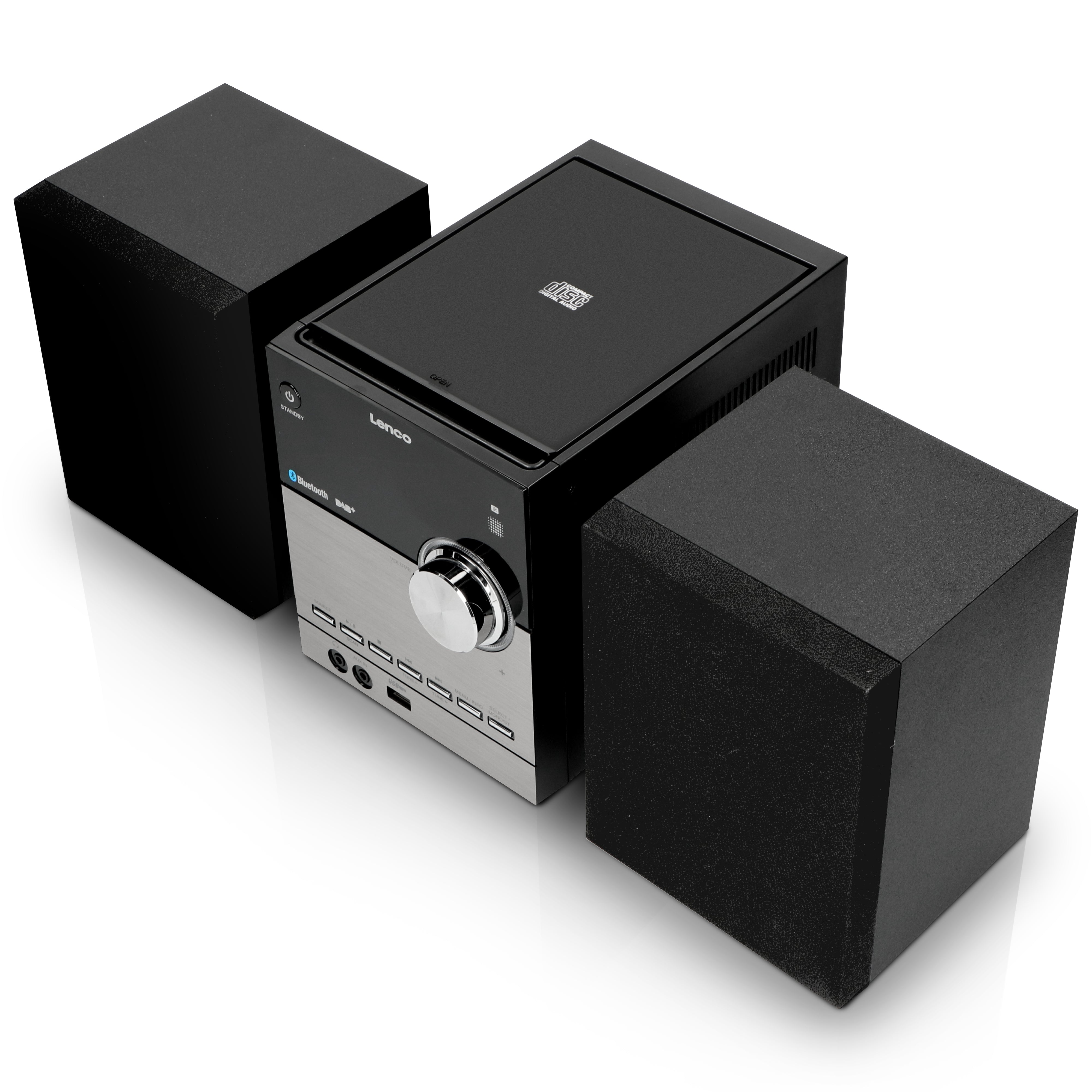 LENCO MC-150 UK - Stereo with DAB+ FM, CD, Bluetooth® & USB player - Black
