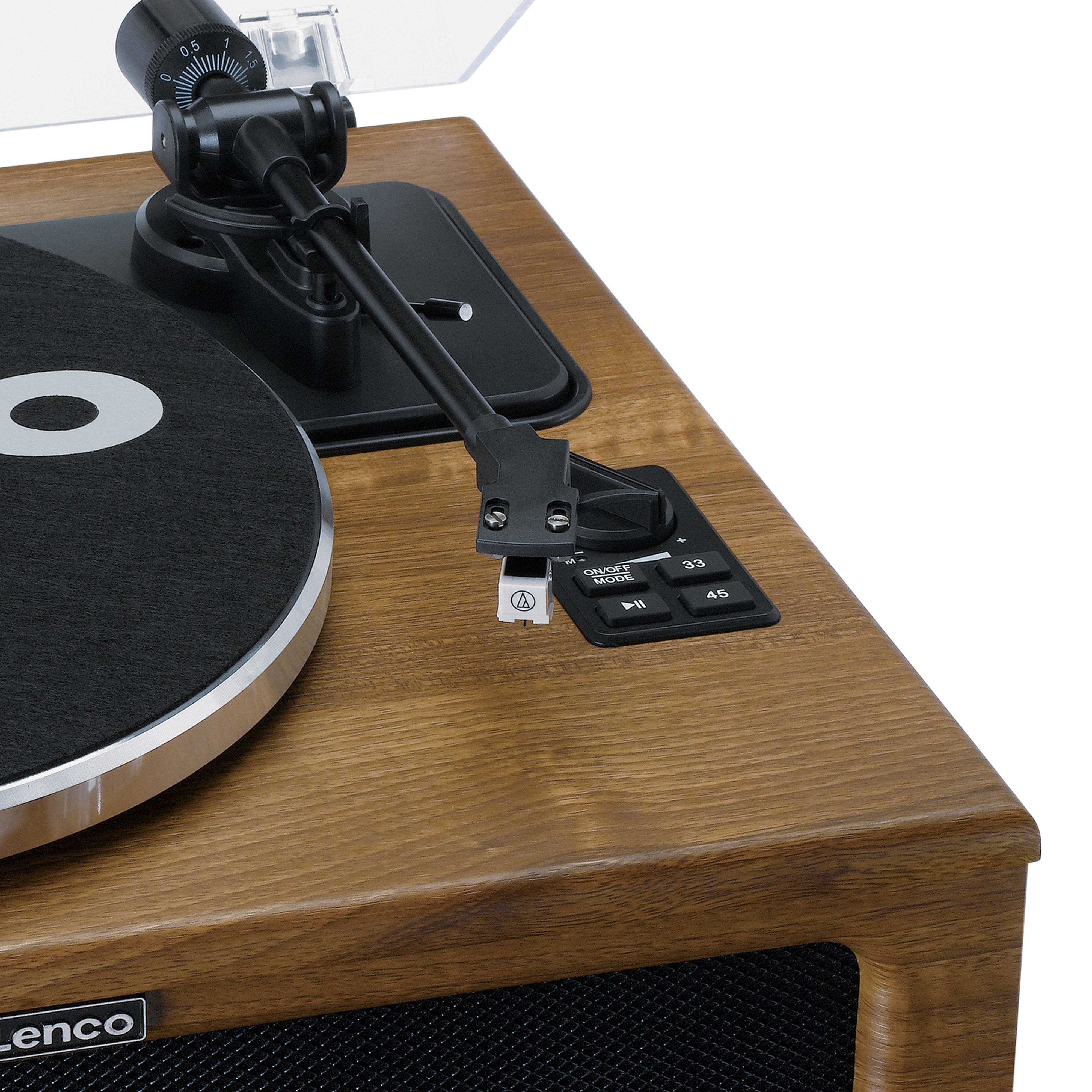 LENCO LS-410WA - Turntable with 4 built-in speakers - Wood