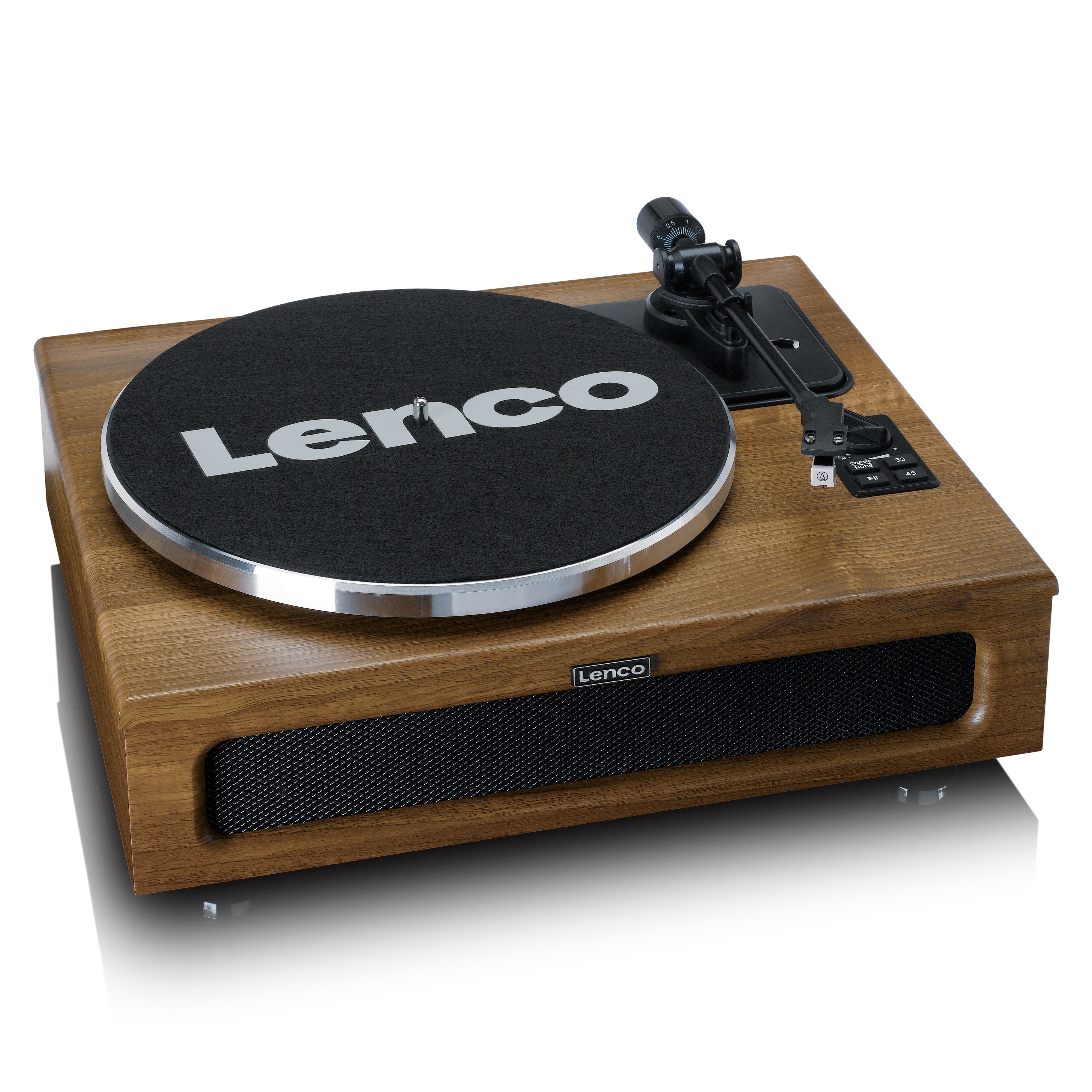 LENCO LS-410WA - Turntable with 4 built-in speakers - Wood