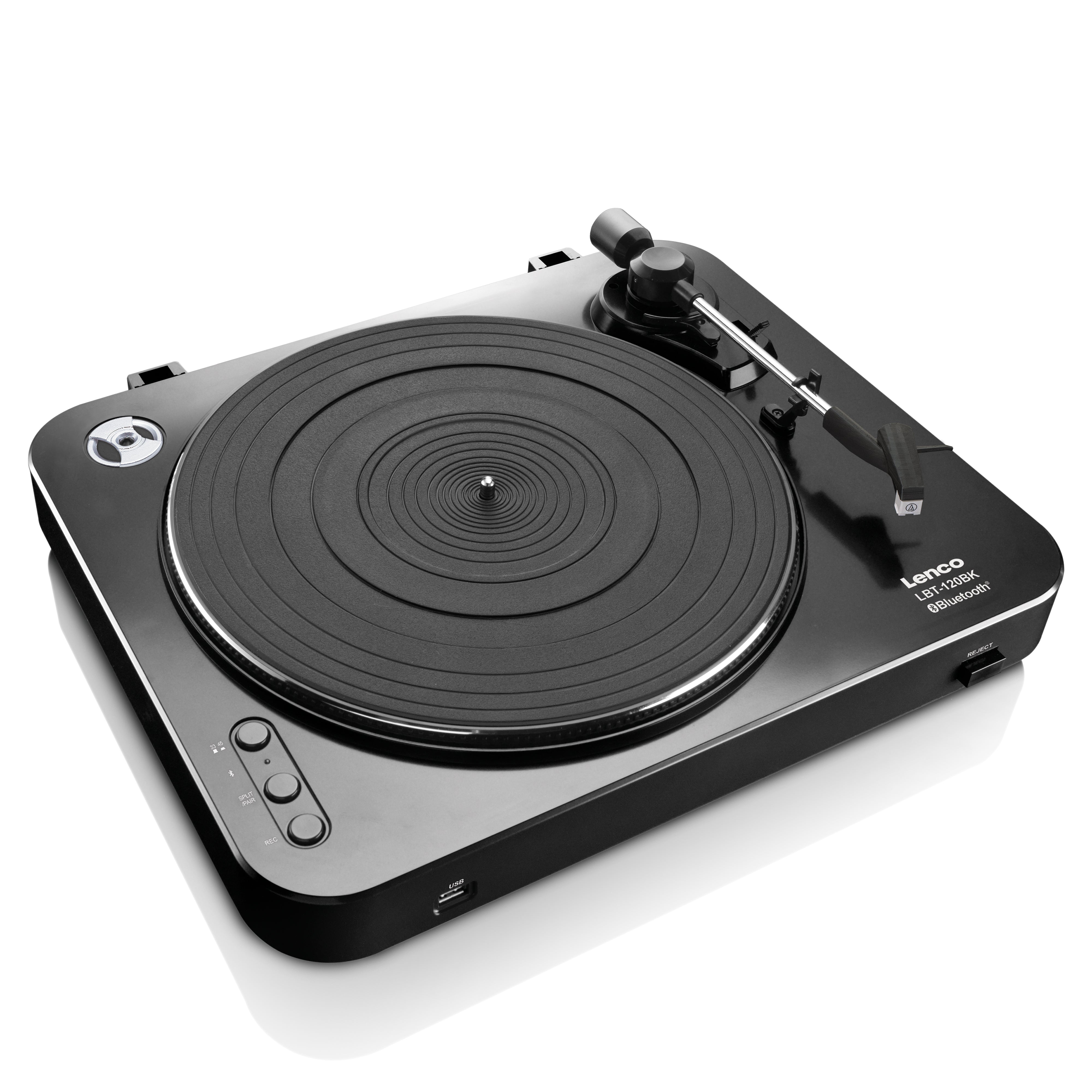 LENCO LBT-120BK - Turntable with direct encoding and Bluetooth® - Black