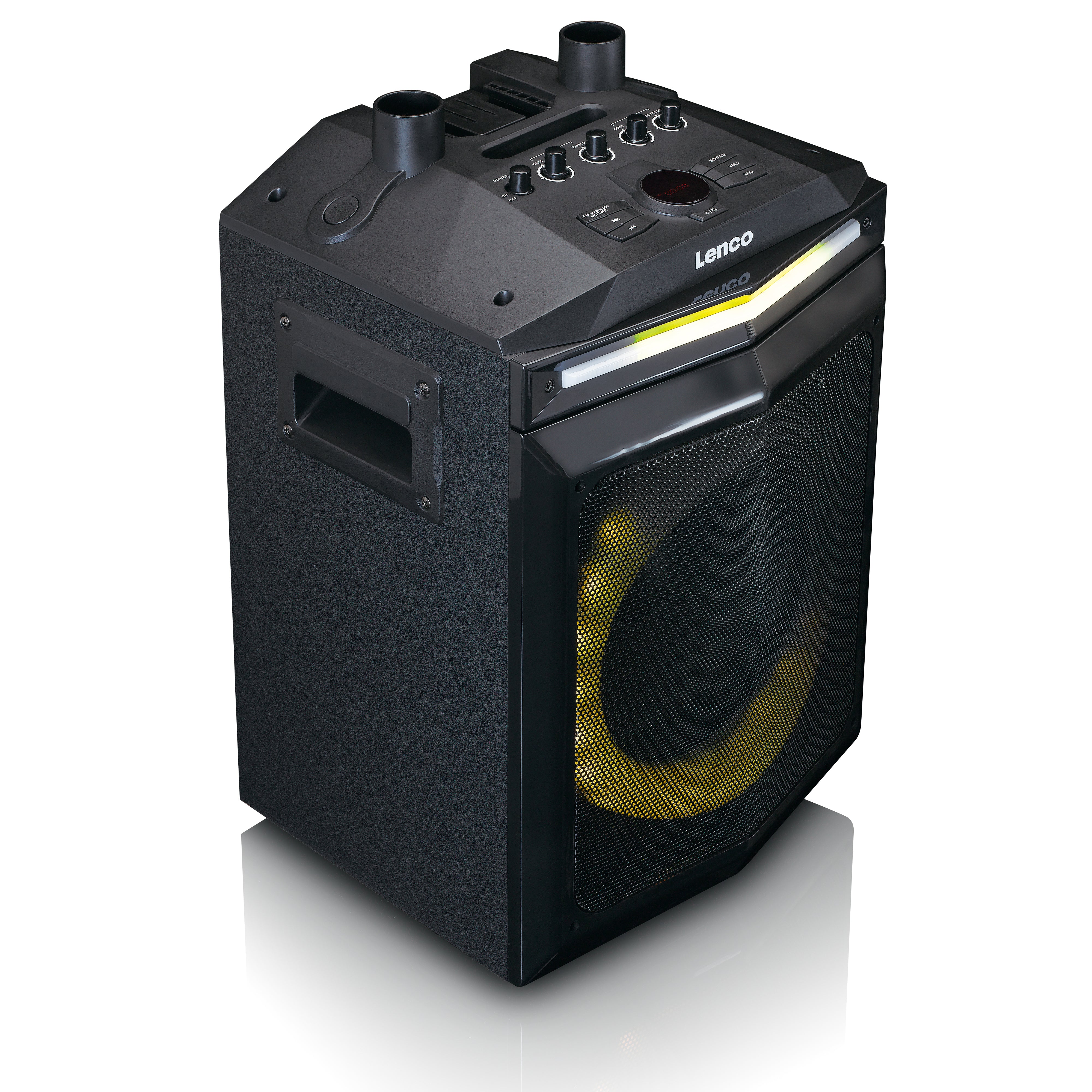 LENCO - PA-220BK - PA with subwoofer and detachable tweeter column
